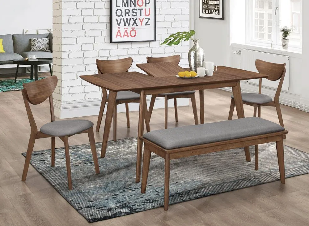 Alfredo Natural Walnut Rectangular Dining Table - Image 3