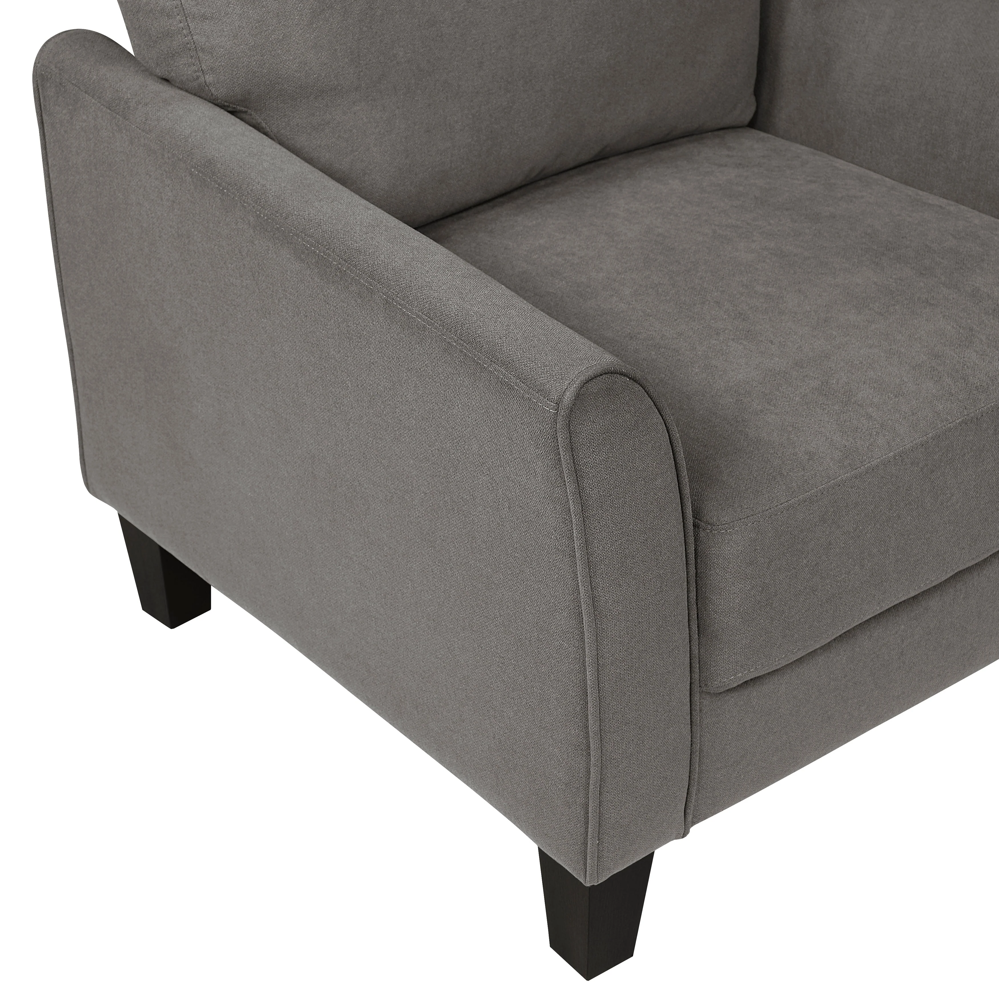 Aliana Chocolate Loveseat - Image 5
