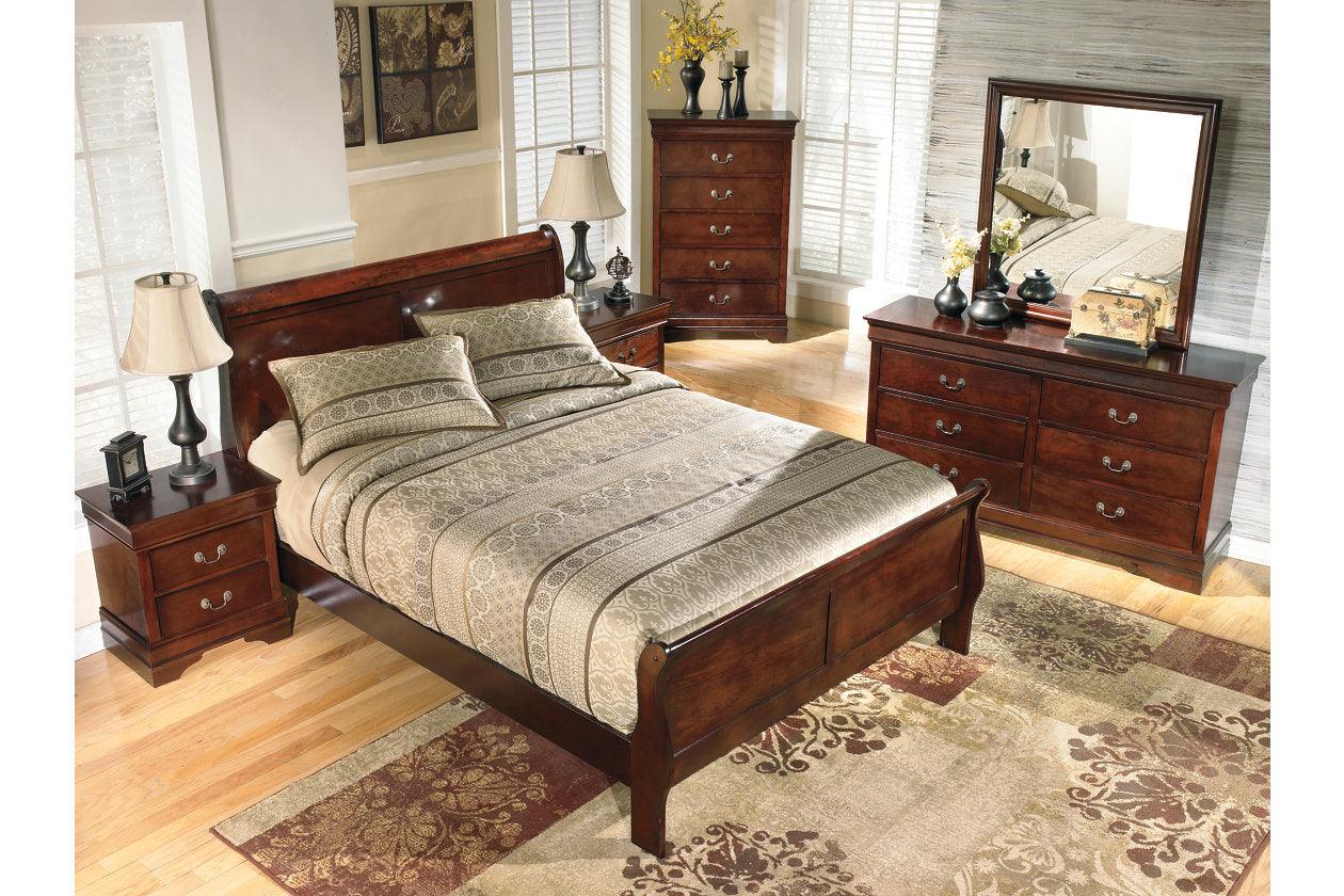 Alisdair Reddish Brown California King Sleigh Bed - Image 3