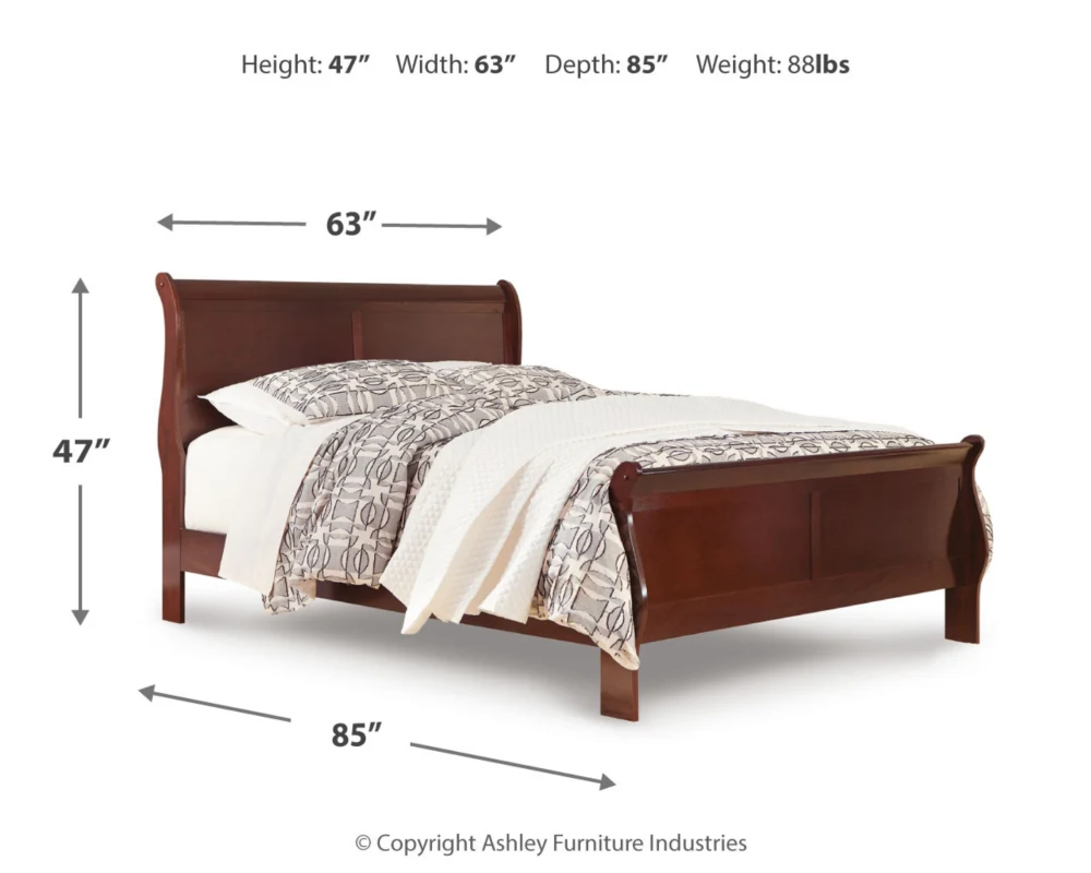 Alisdair Reddish Brown Sleigh Youth Bedroom Set - Image 5
