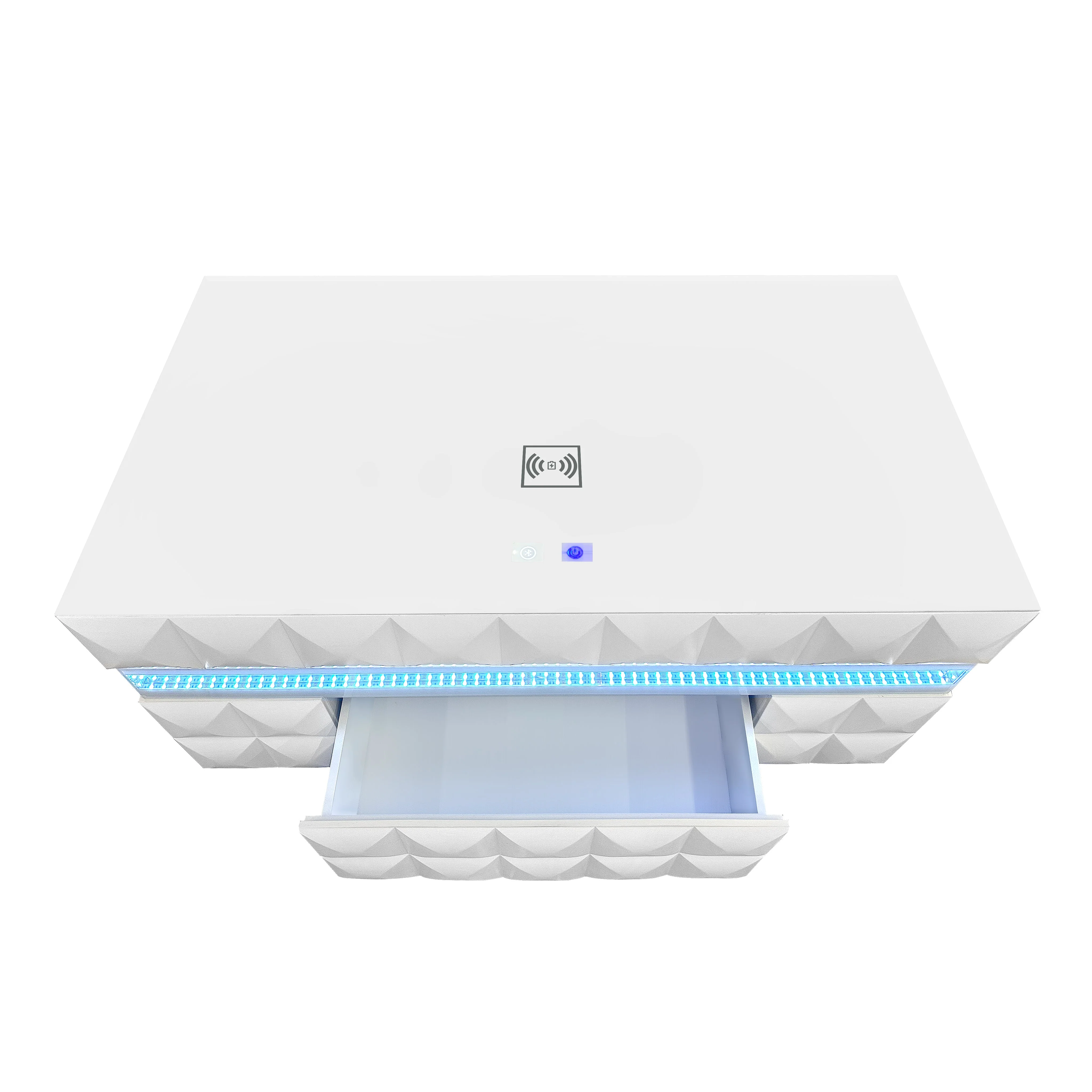 Alix White Coffee Table and End Table - Image 5