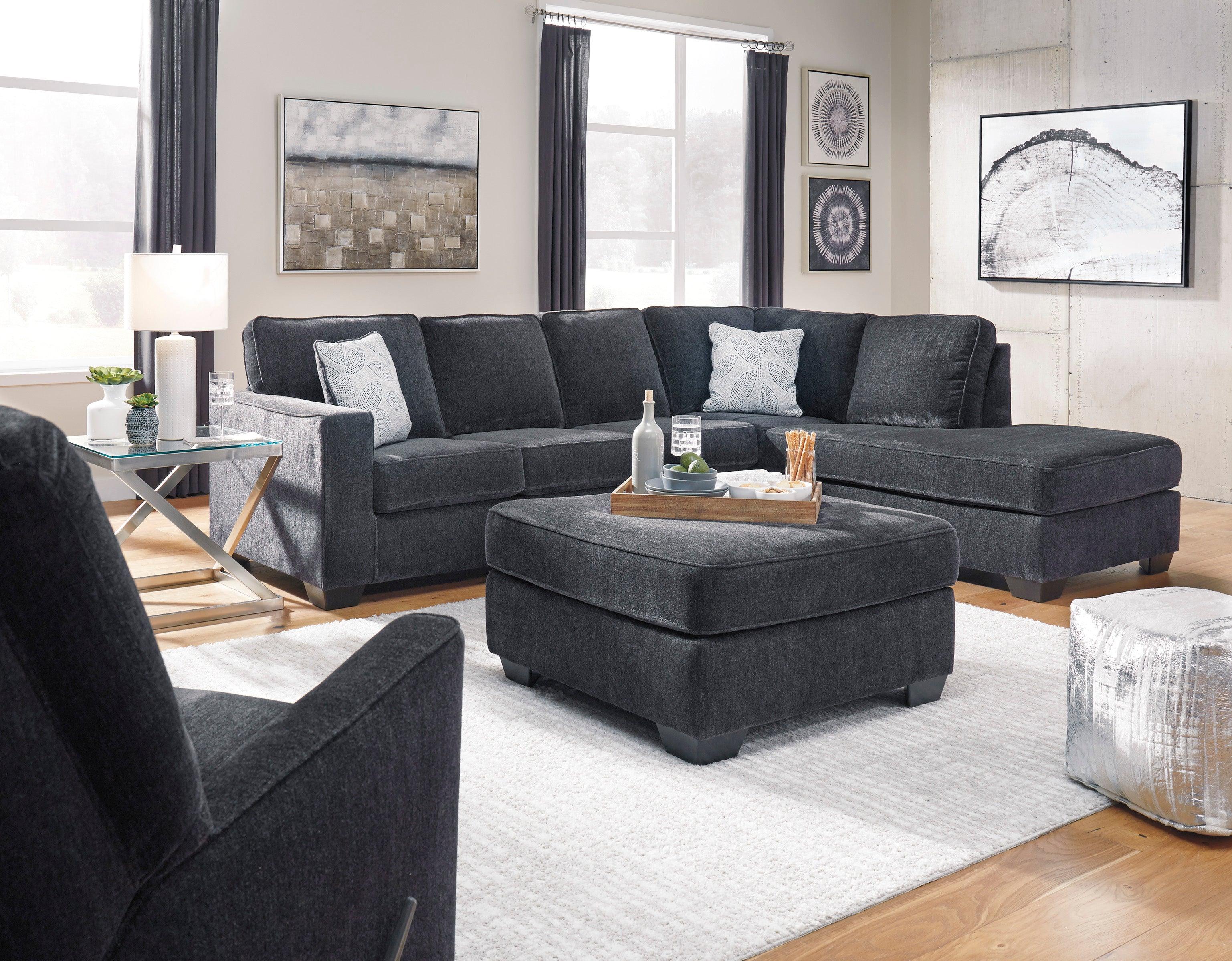 Altari Slate 2-Piece Right Arm Facing Chaise Sleeper Sectional - Image 2