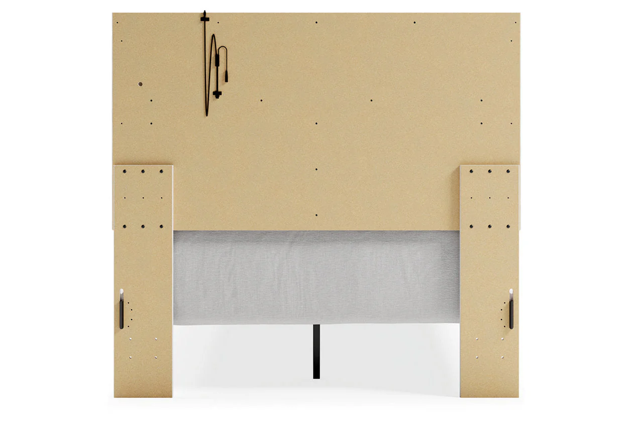 Altyra White Full Upholstered Panel Bed - Image 6