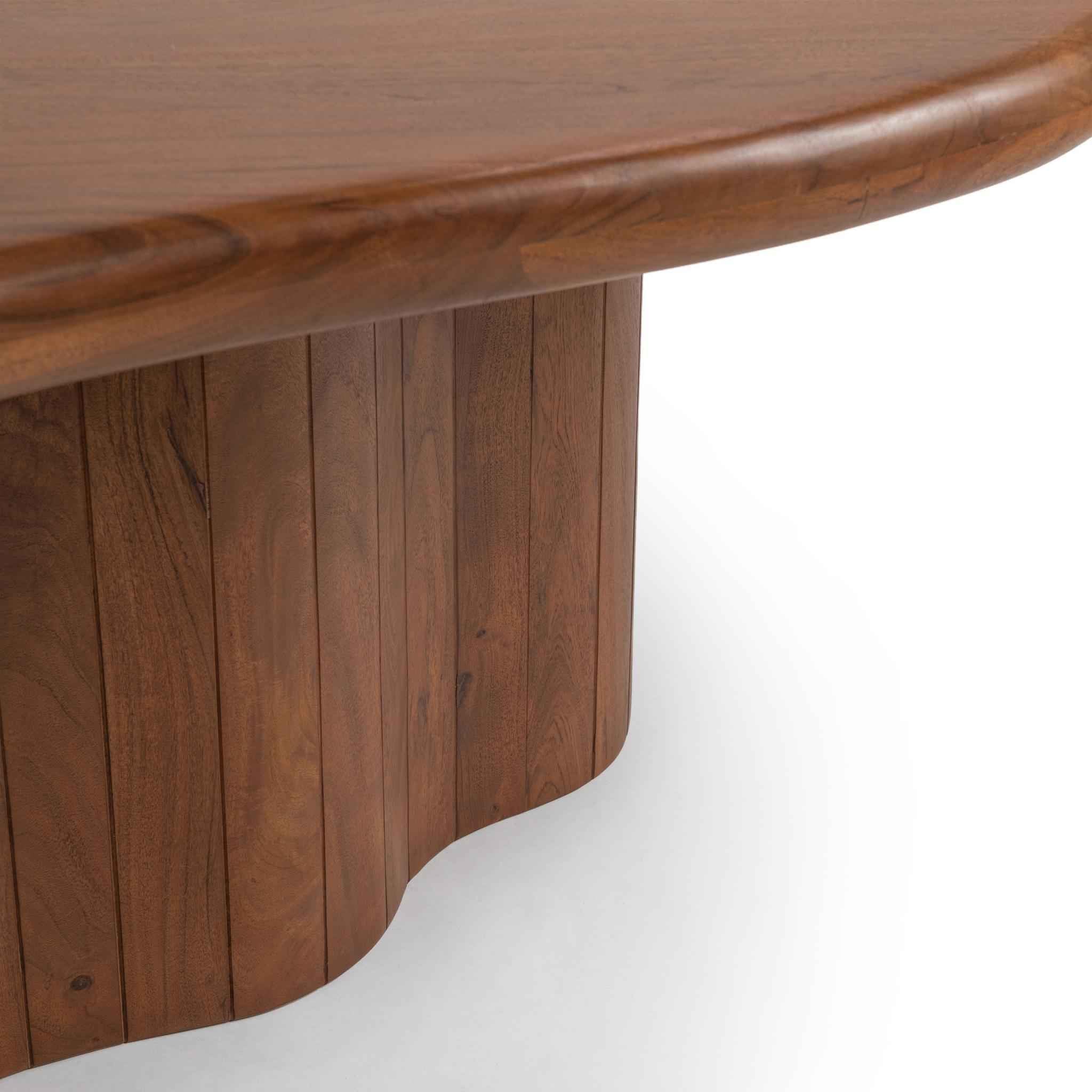 Alvaro 94" Freeform Dining Table - Chestnut - Image 4