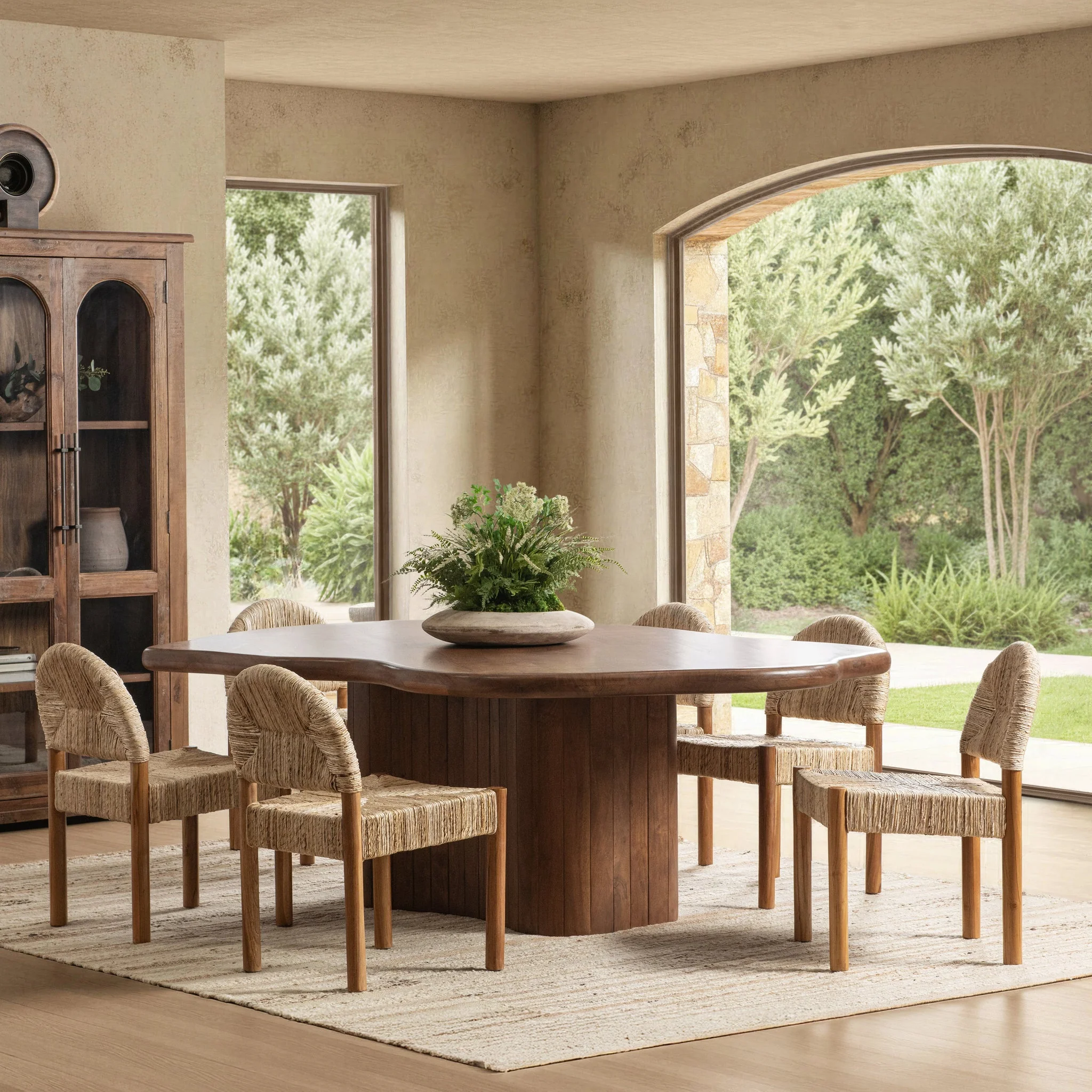 Alvaro 94" Freeform Dining Table - Chestnut - Image 5