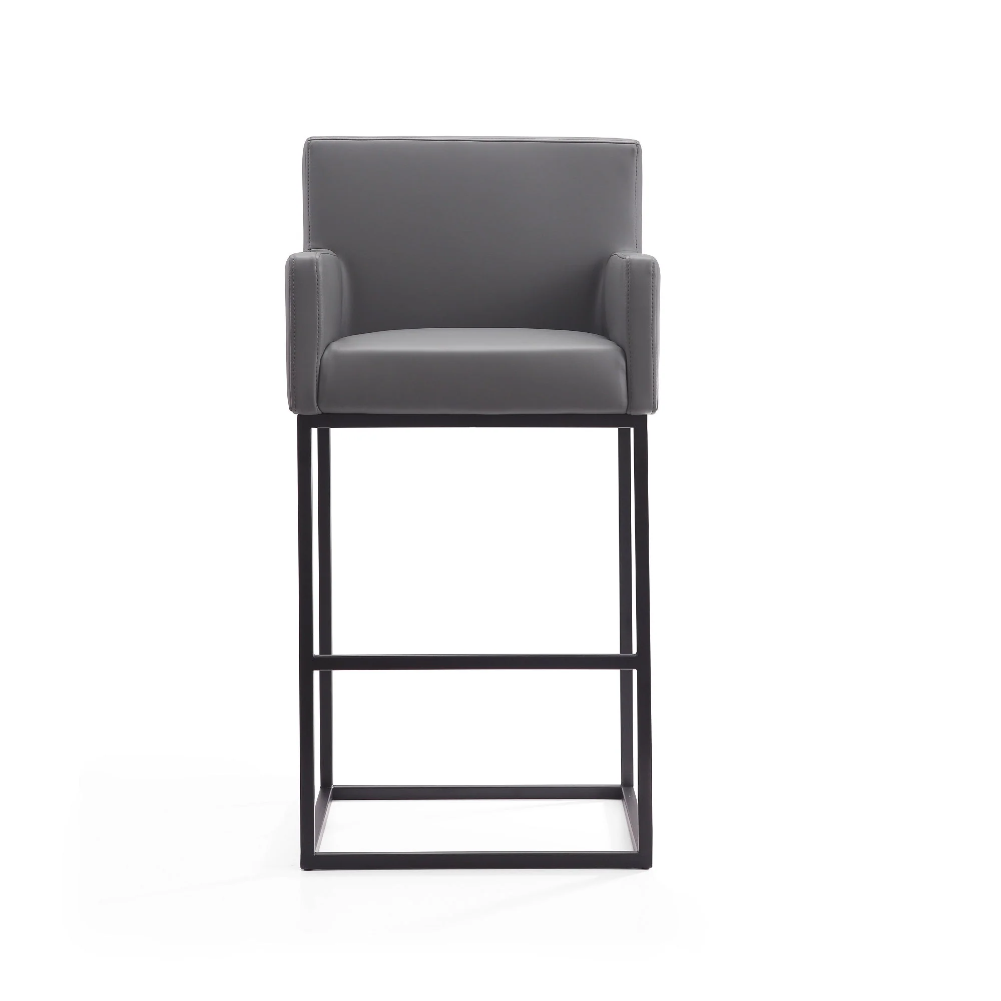 Ambassador Barstool in Grey and Black (set of 3) - Image 5