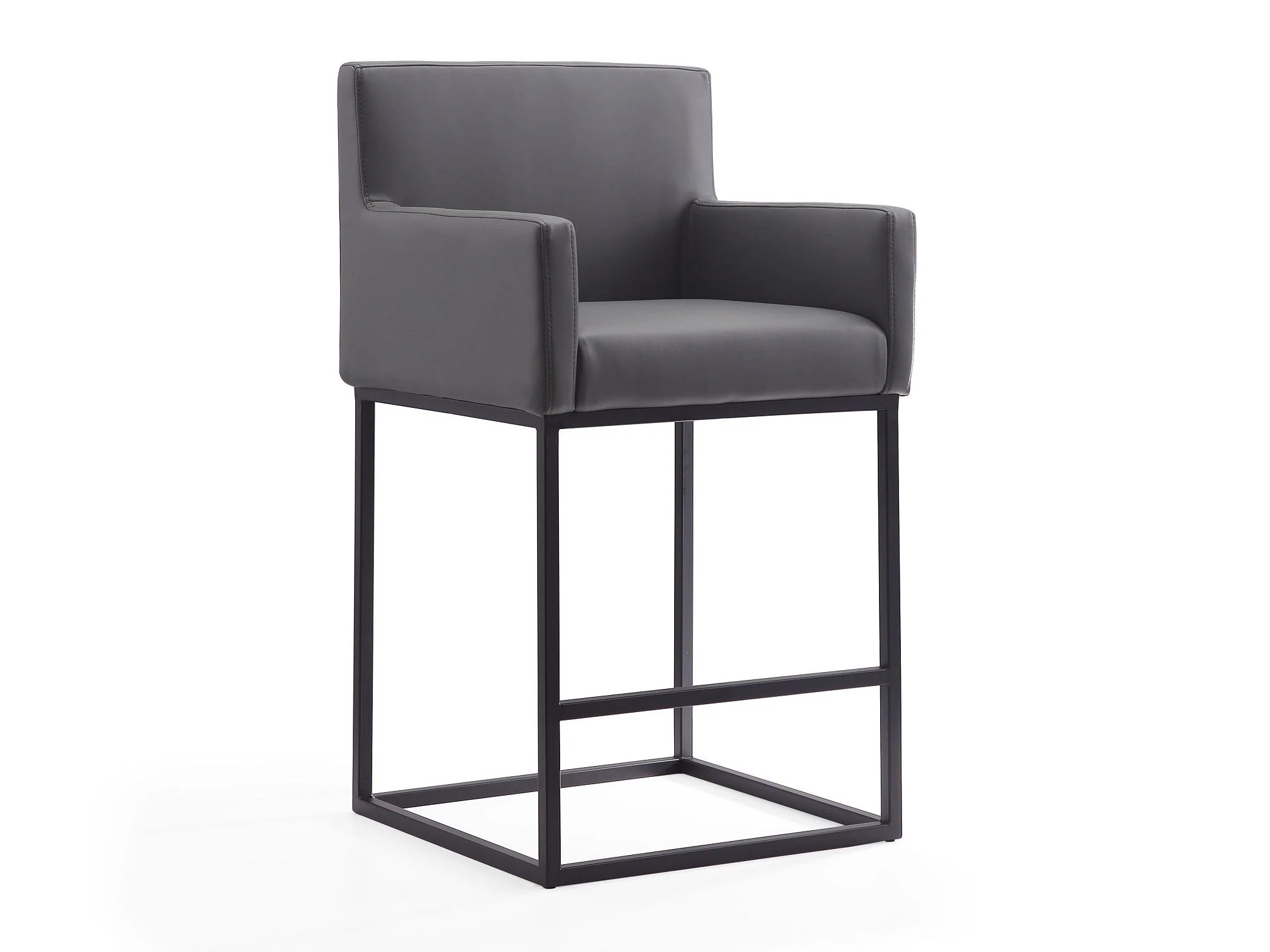 Ambassador Counter Stool in Grey and Black