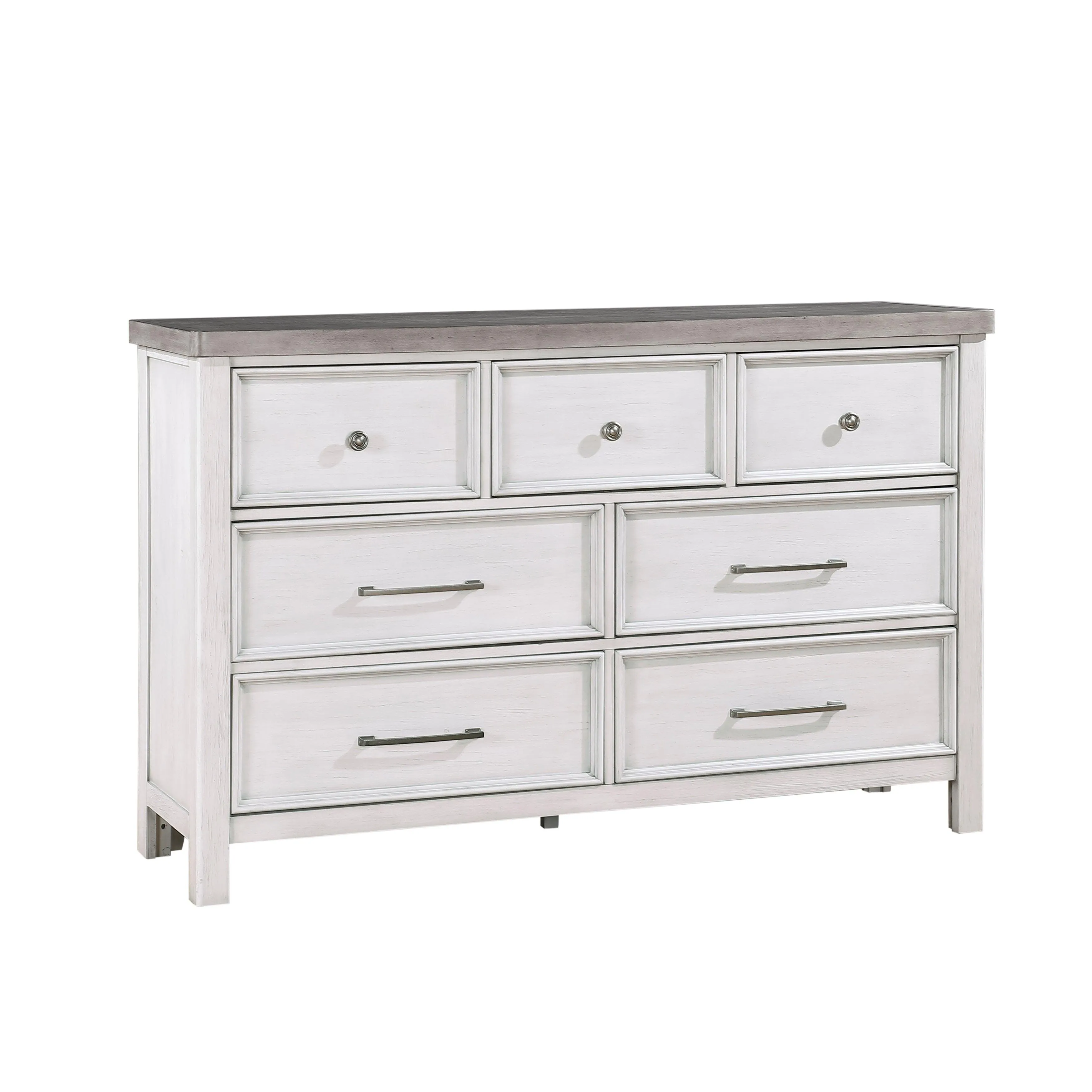 Ambrose Antique White/Gray Dresser - Image 5
