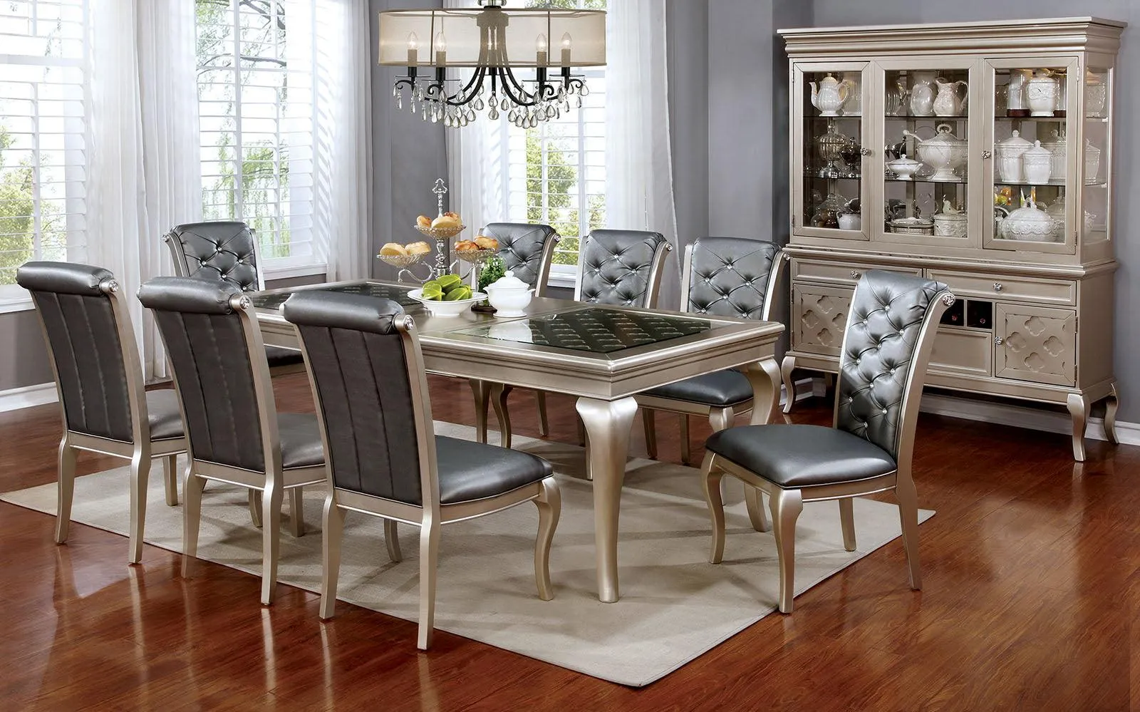 Amina Champagne Dining Table Only - Image 5