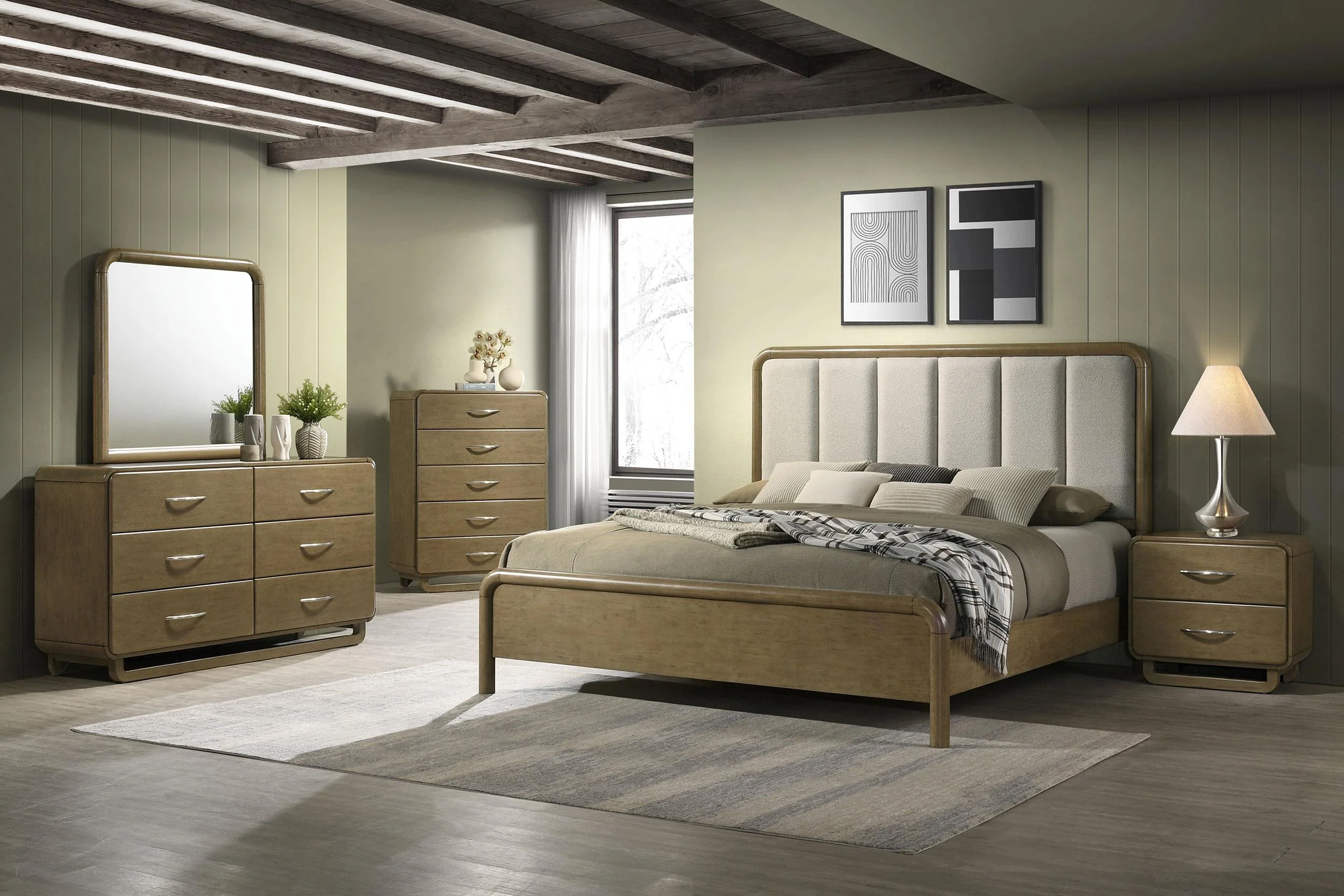 Amsbury Nutmeg 5-Drawer Chest - Image 12