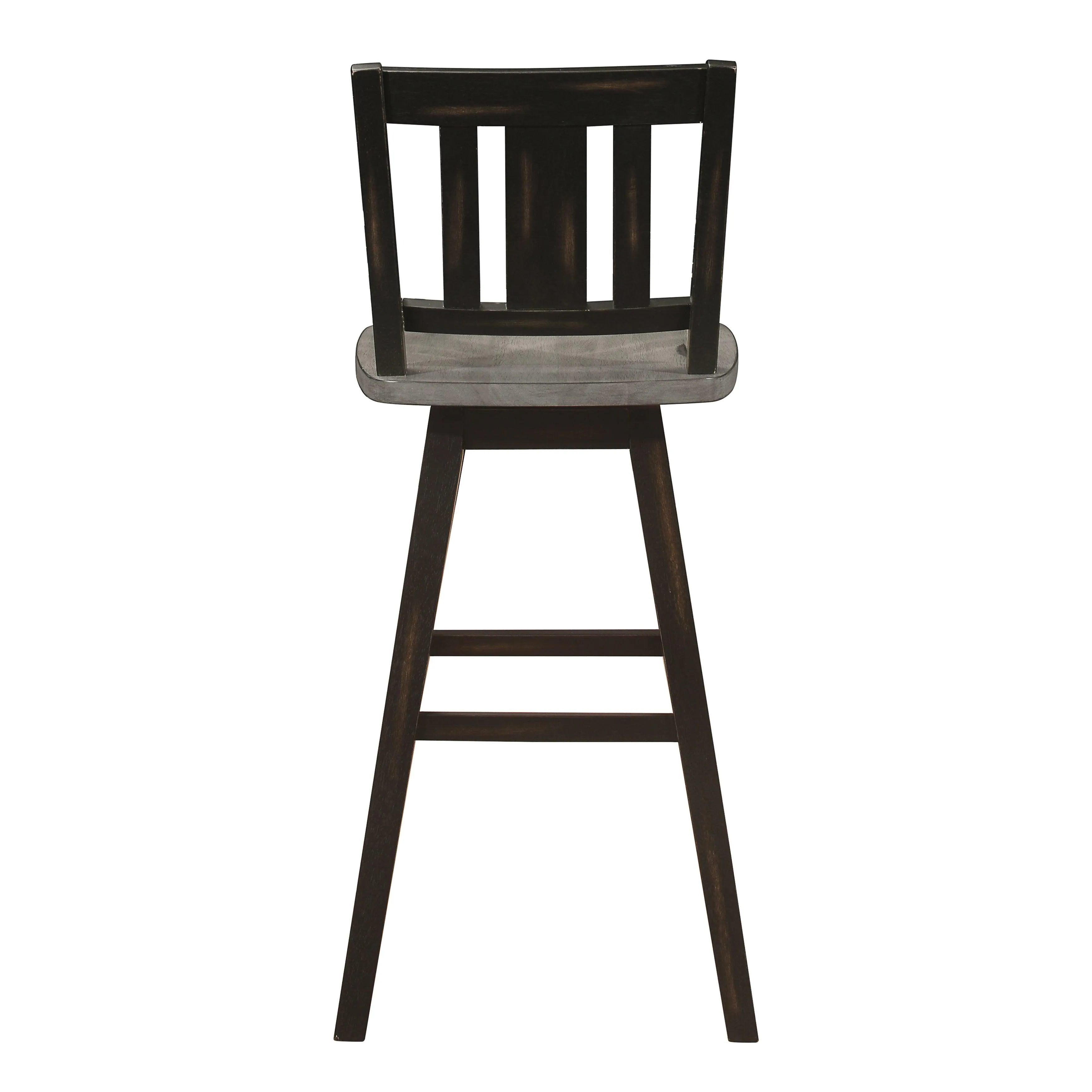 Amsonia Black Swivel Pub Counter Height Chairs, Set of 2 - Image 4