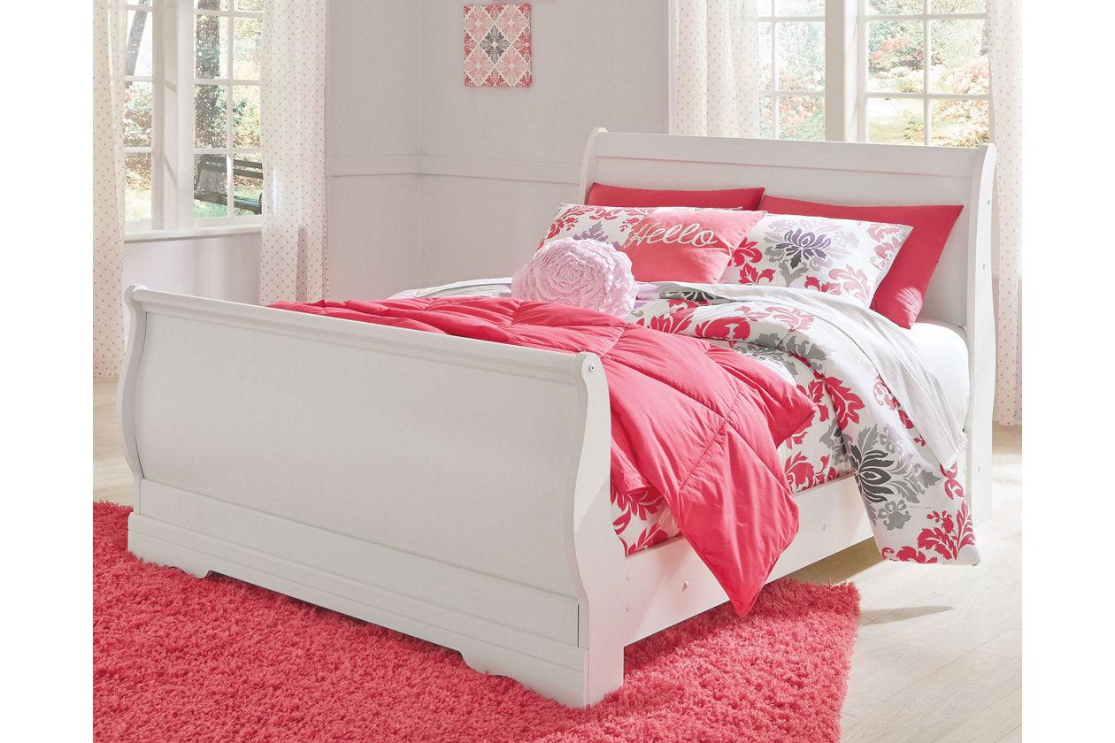 Anarasia White Full Sleigh Bed - Image 2
