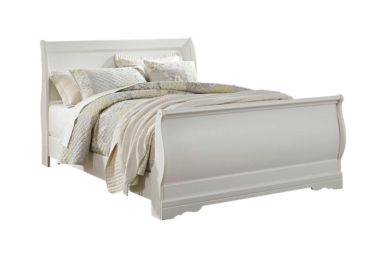 Anarasia White Queen Sleigh Bed