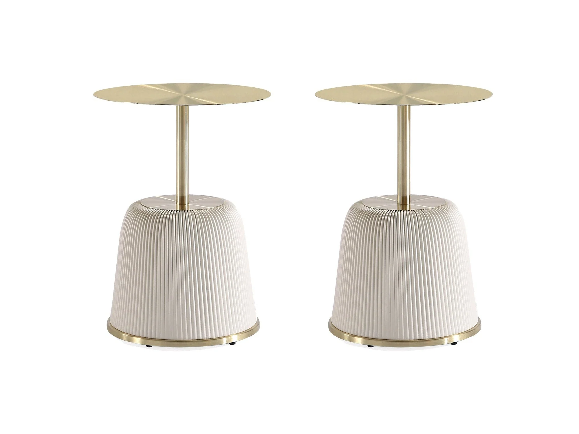 Anderson End Table 1.0 in Cream (set of 2)