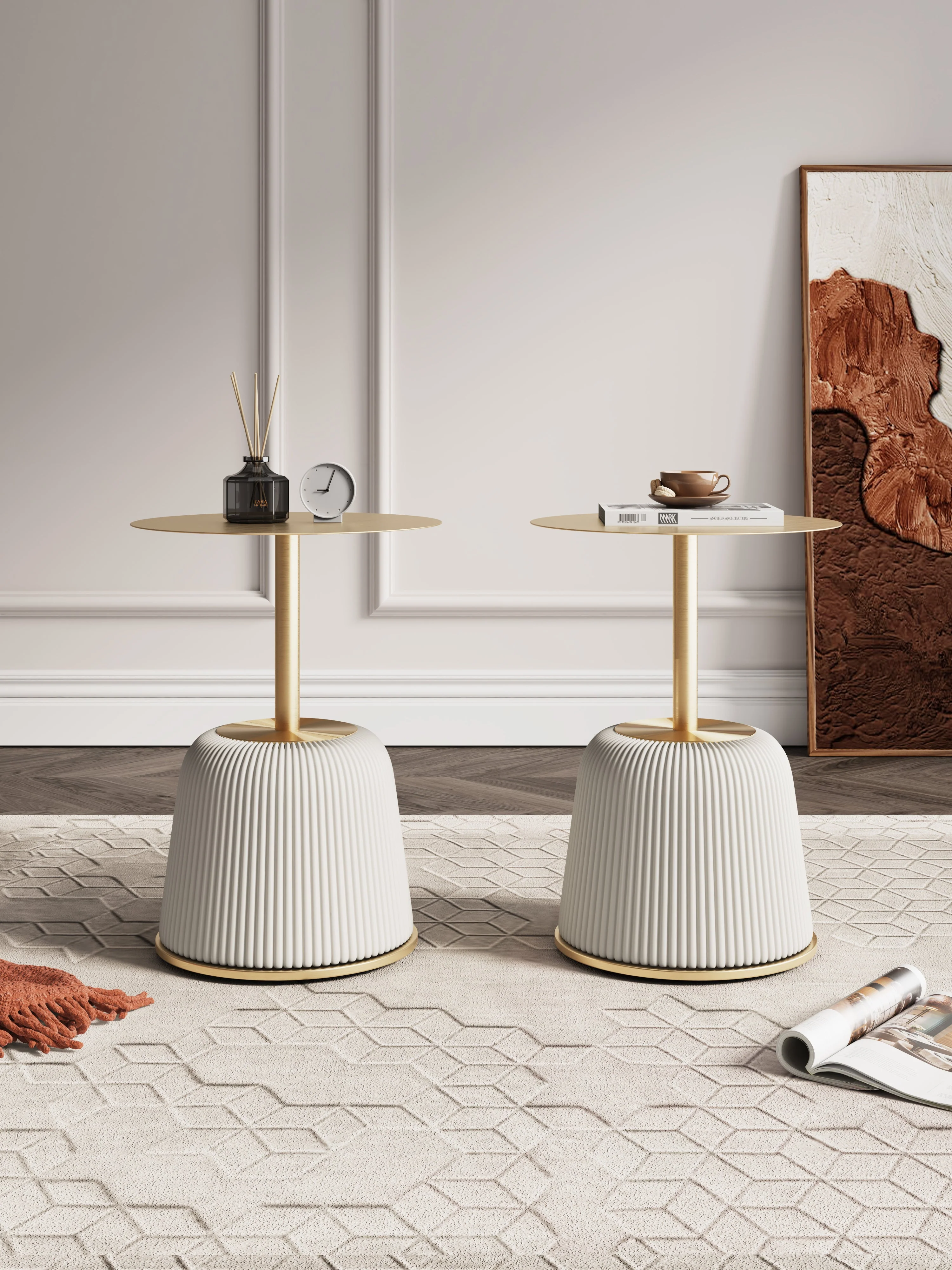 Anderson End Table 1.0 in Cream (set of 2) - Image 2