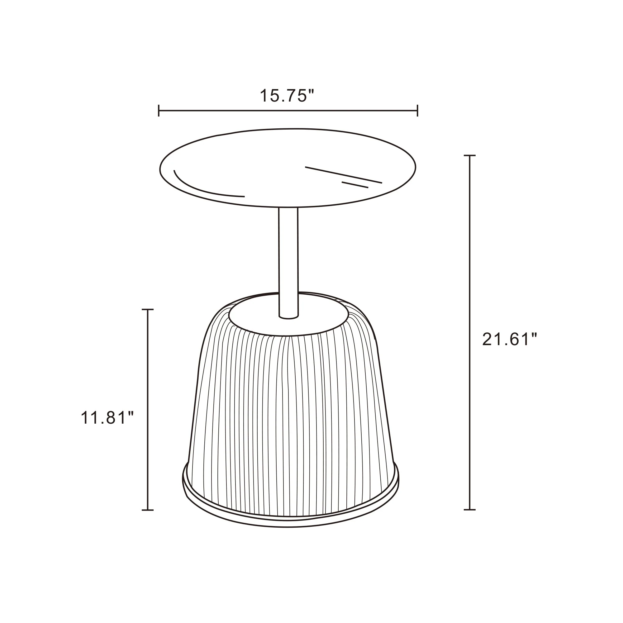 Anderson End Table 1.0 in Cream (set of 2) - Image 3