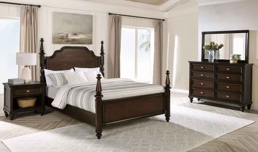 Andover Dark Oak 4-Piece Queen Bedroom Set