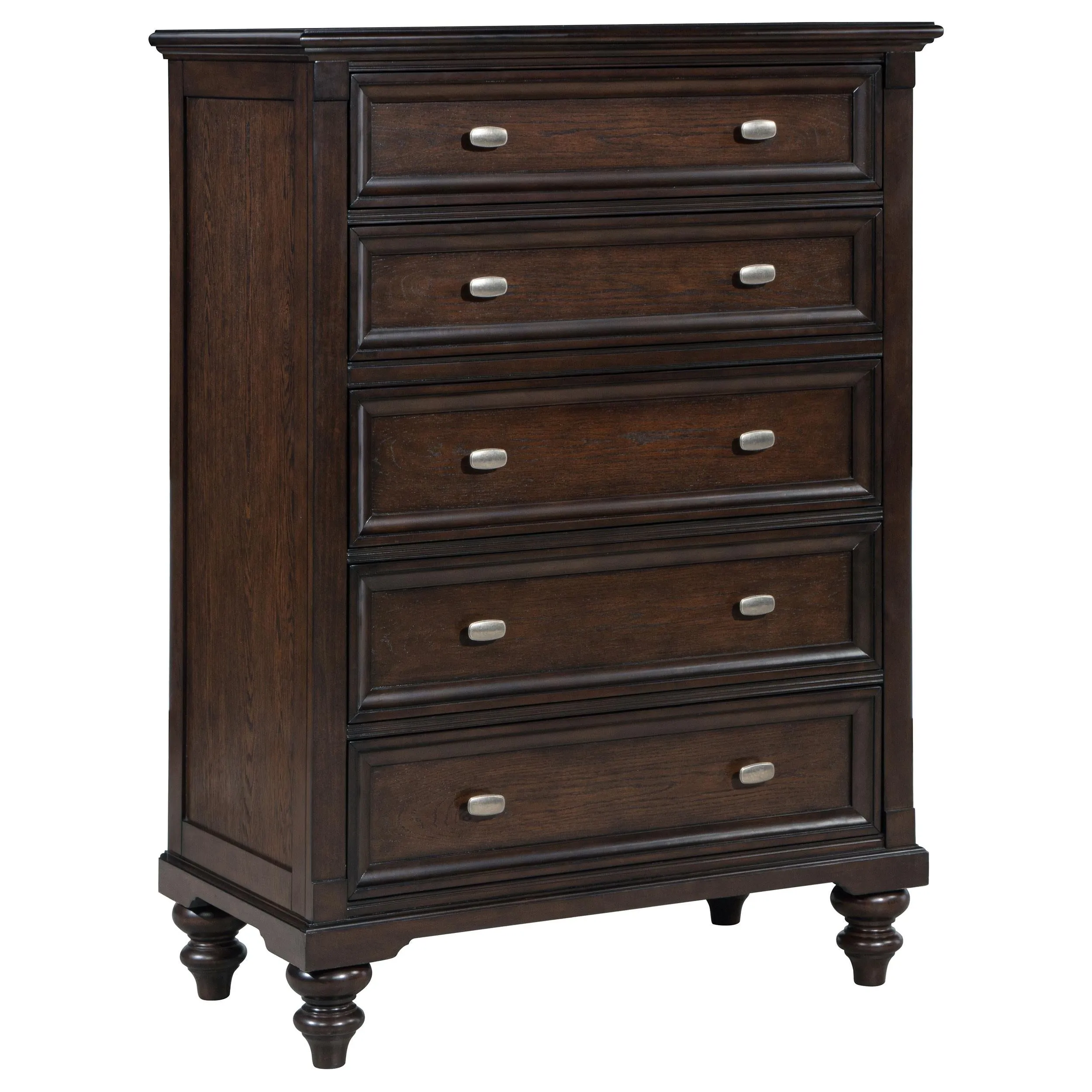 Andover Dark Oak 5-Drawer Chest - Image 2