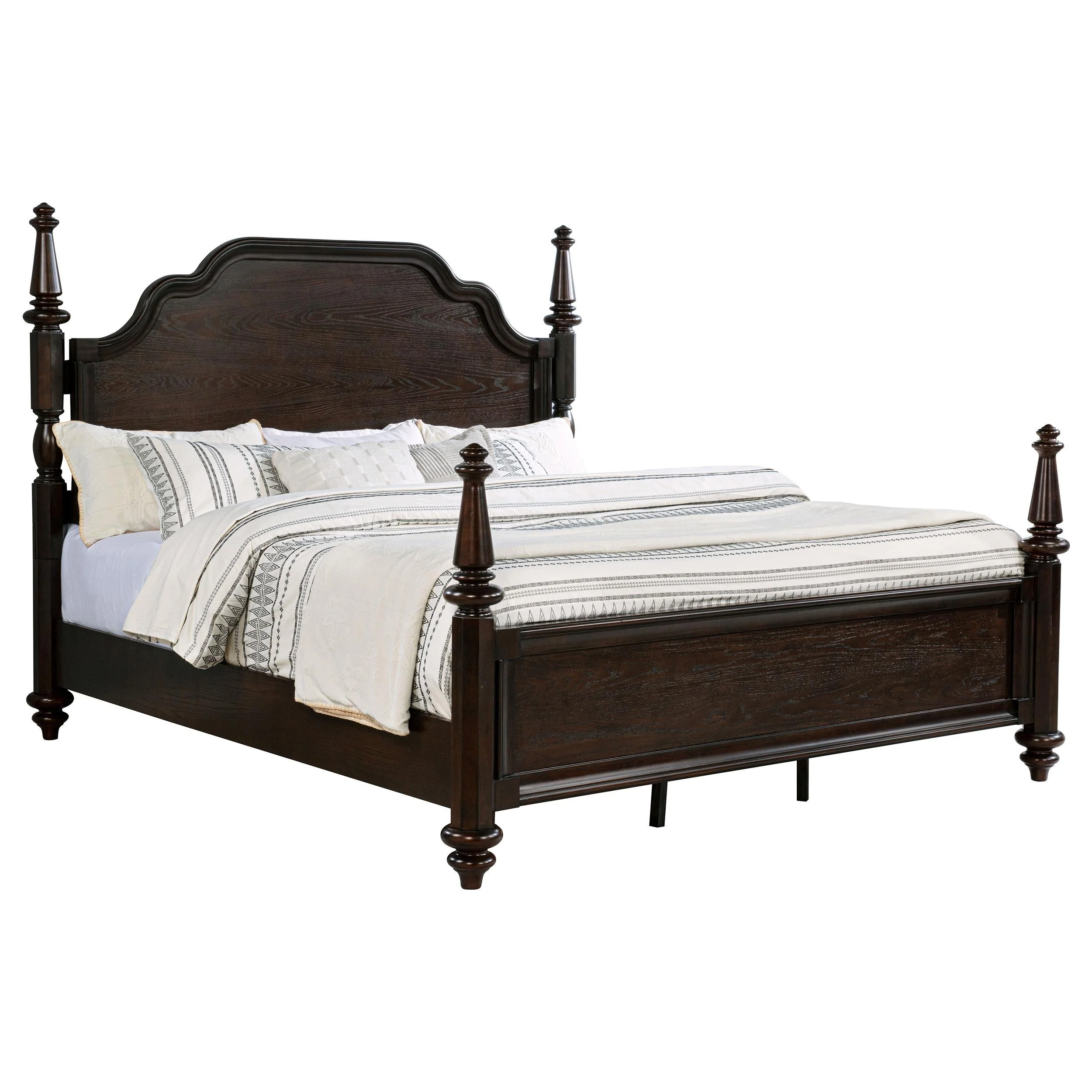 Andover Dark Oak Four Poster Eastern King Bed - Image 2