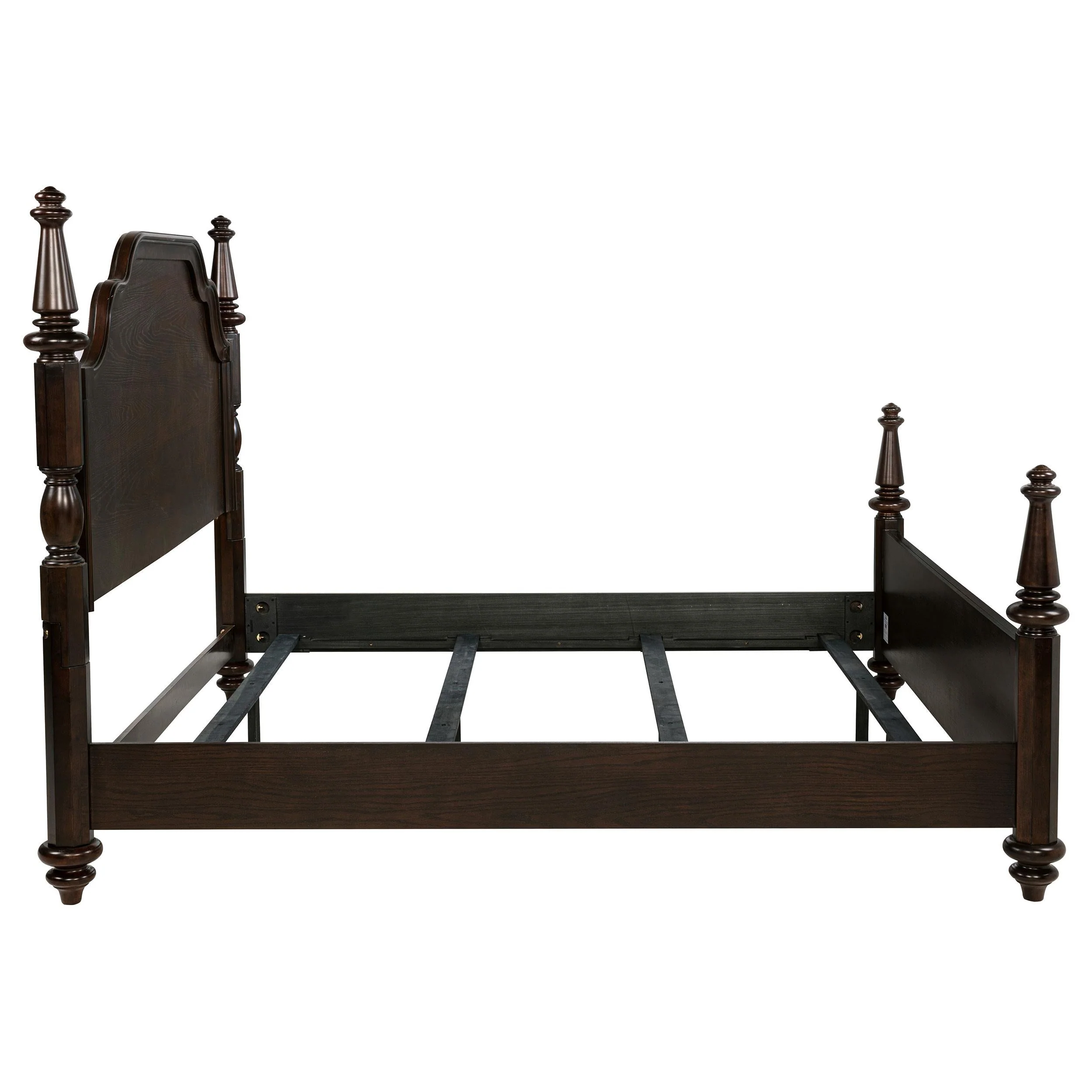 Andover Dark Oak Four Poster Eastern King Bed - Image 6