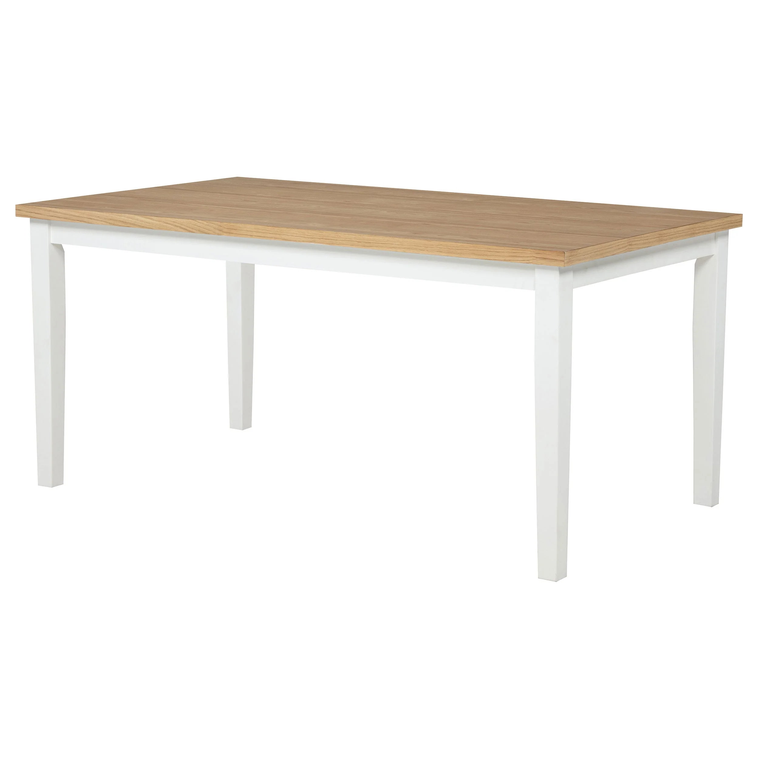 Andrews Light Ash/White 66-inch Rectangular Dining Table - Image 4