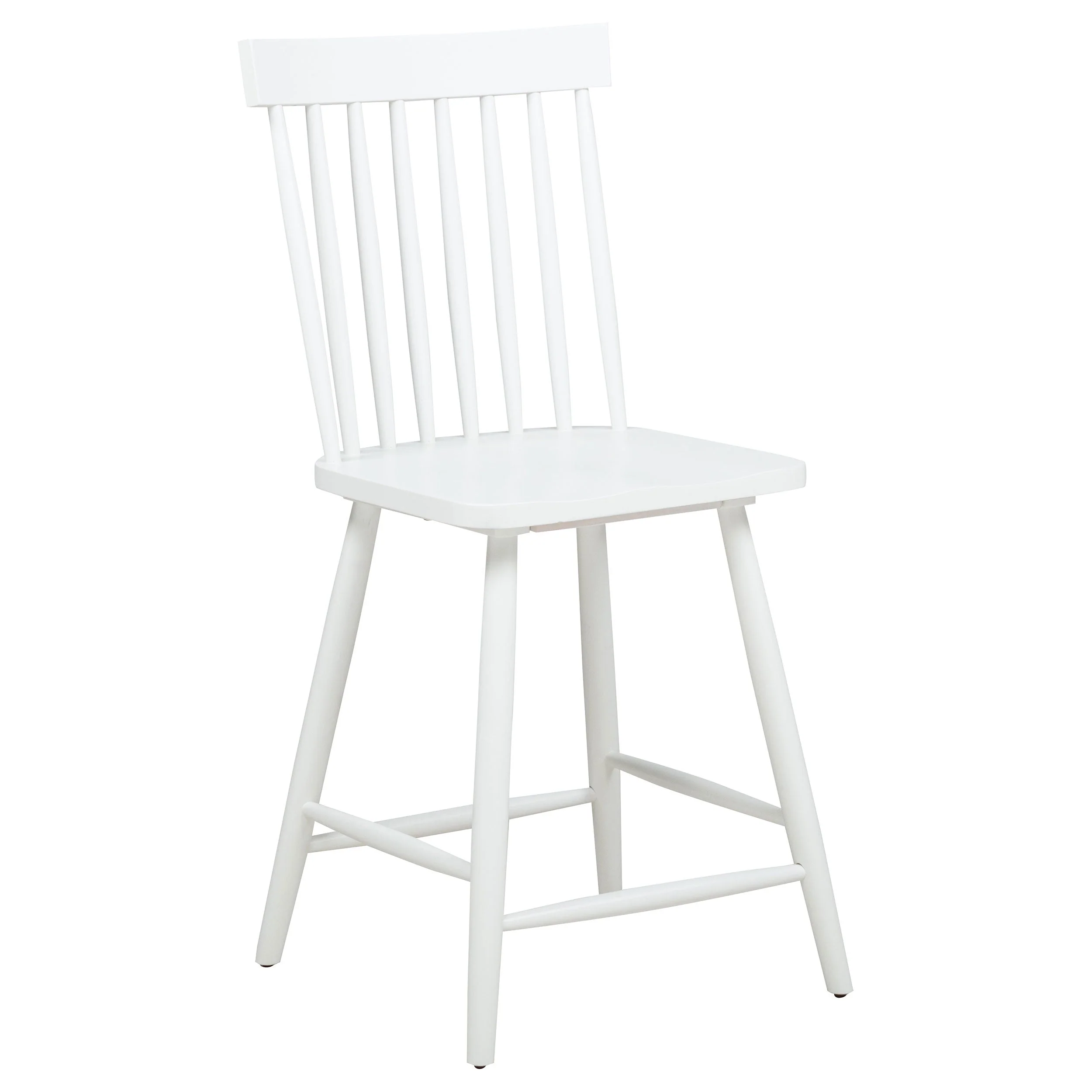Andrews White Windsor Counter Height Dining Side Chair (Set of 2) - Image 3