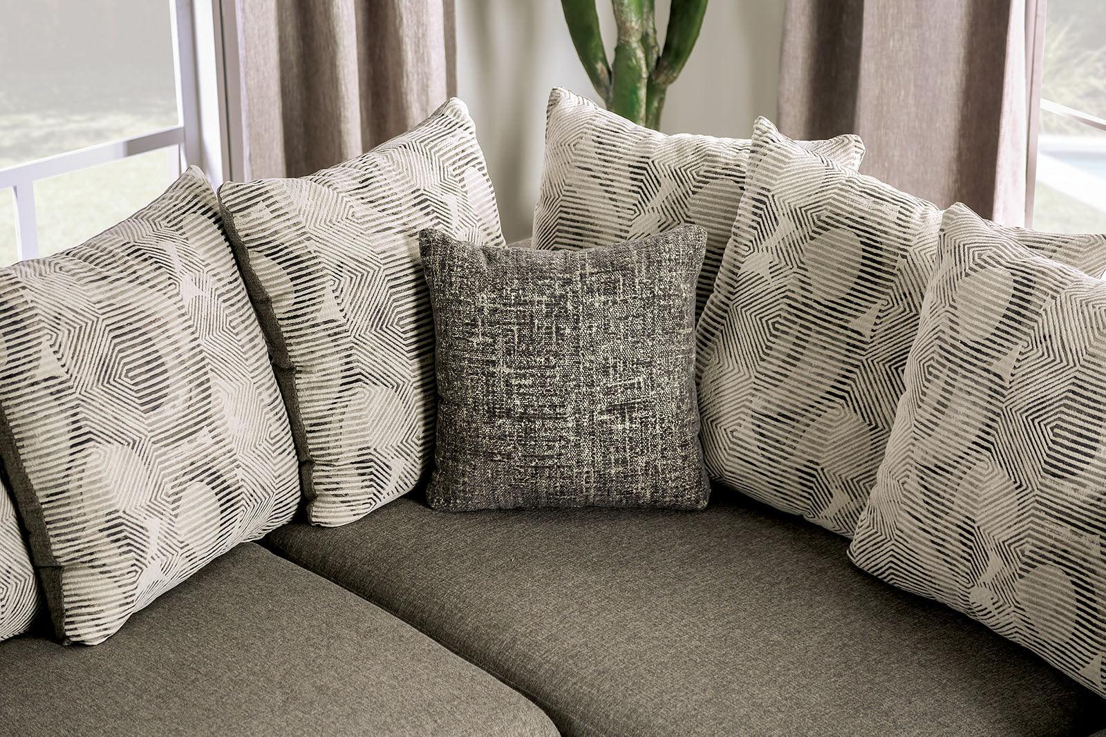 Angelia Light Gray Sectional - Image 4
