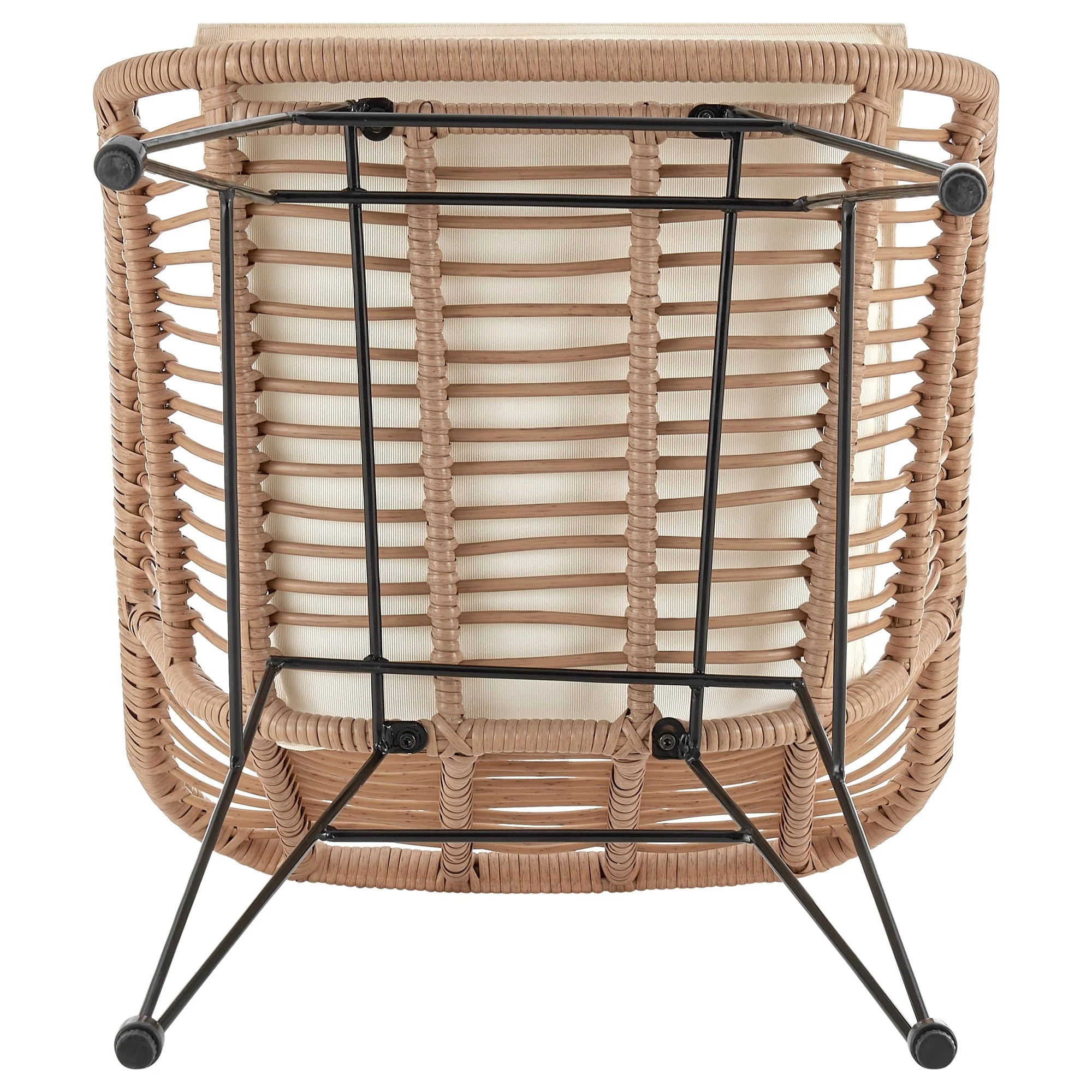 Antibes 1.0 Patio 2-Person Seating Group with End Table with Cream Cushions - Image 9