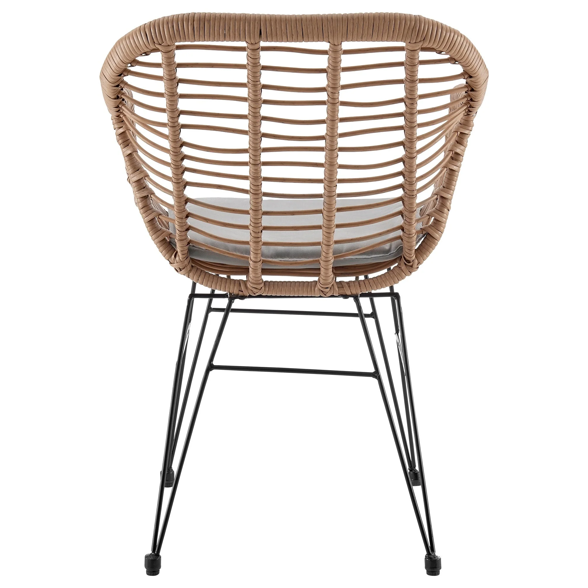 Antibes 1.0 Patio 2-Person Seating Group with End Table with Grey Cushions - Image 5