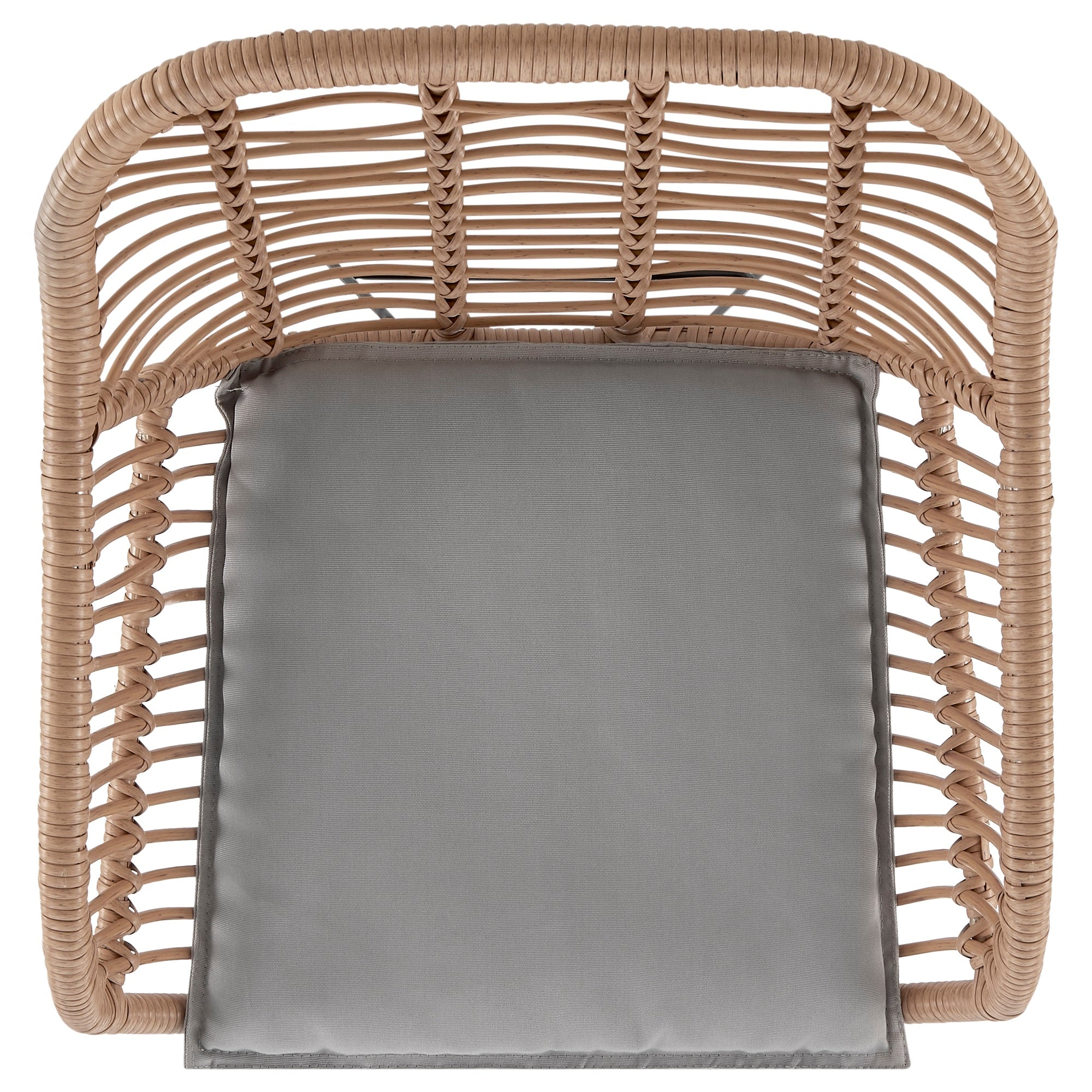 Antibes 1.0 Patio 2-Person Seating Group with End Table with Grey Cushions - Image 6
