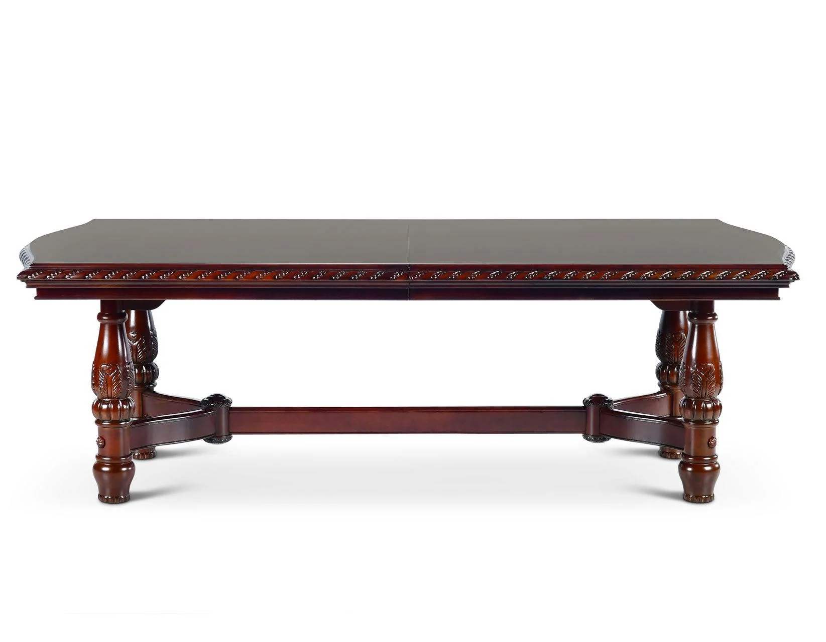 Antoinette 96-120 inch Pedestal Dining Table w/24″ Leaf - Image 5