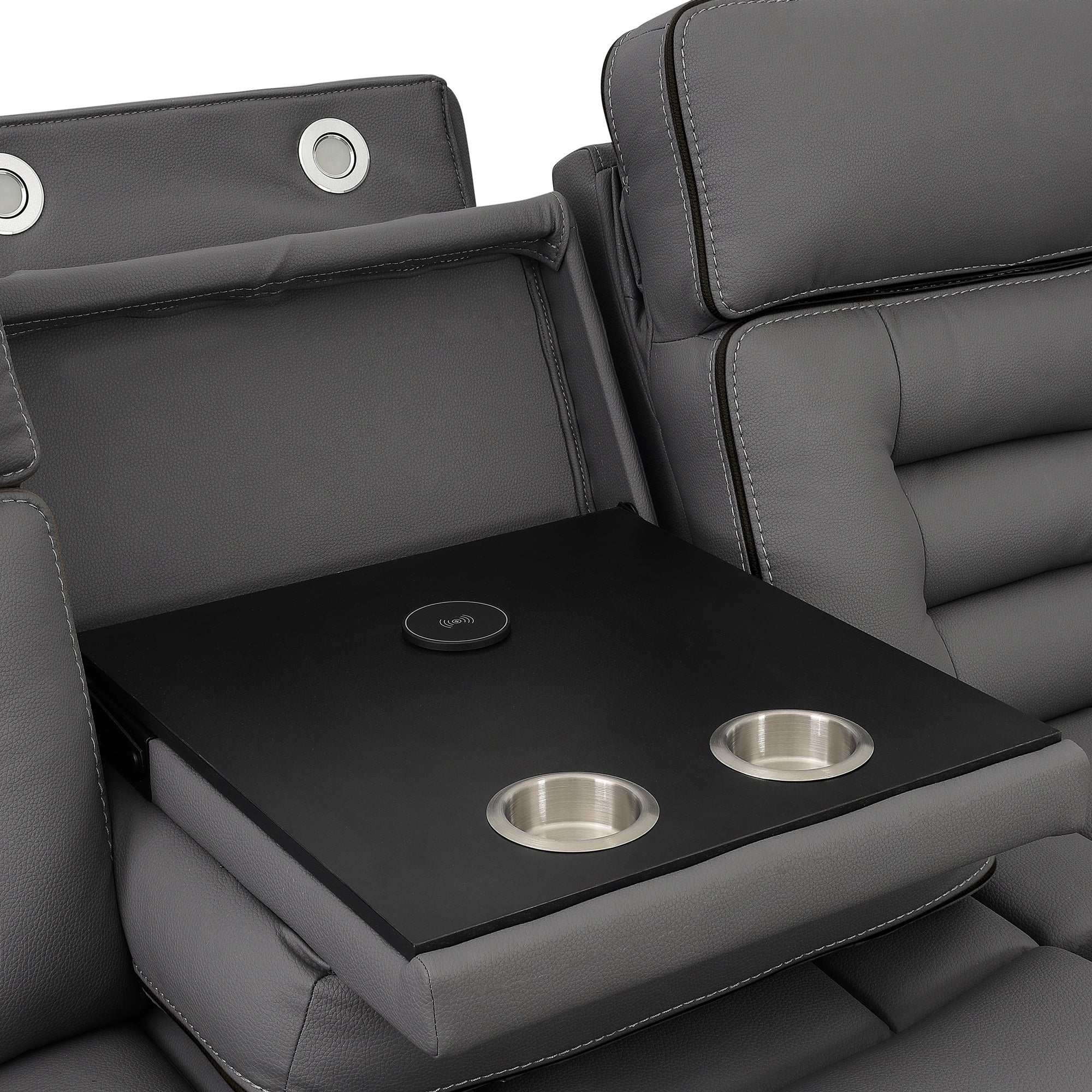 Apollo Gray Power Reclining Sofa - Image 7