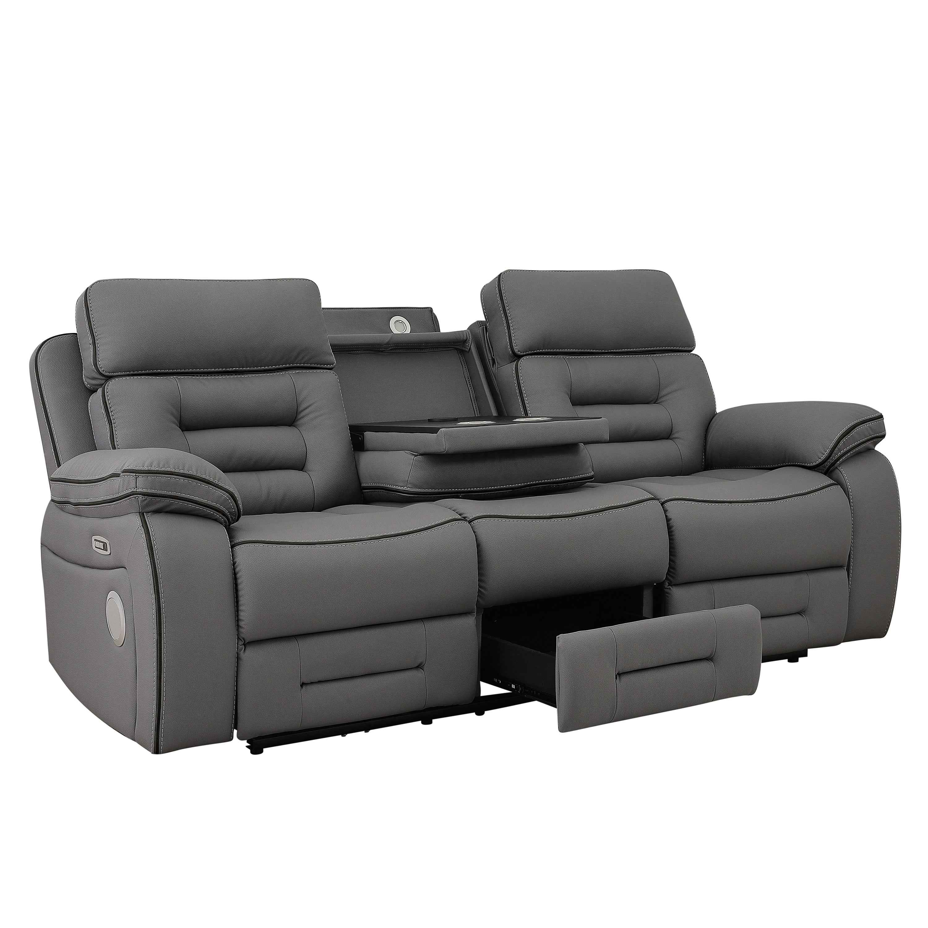 Apollo White Power Recliner - Image 4