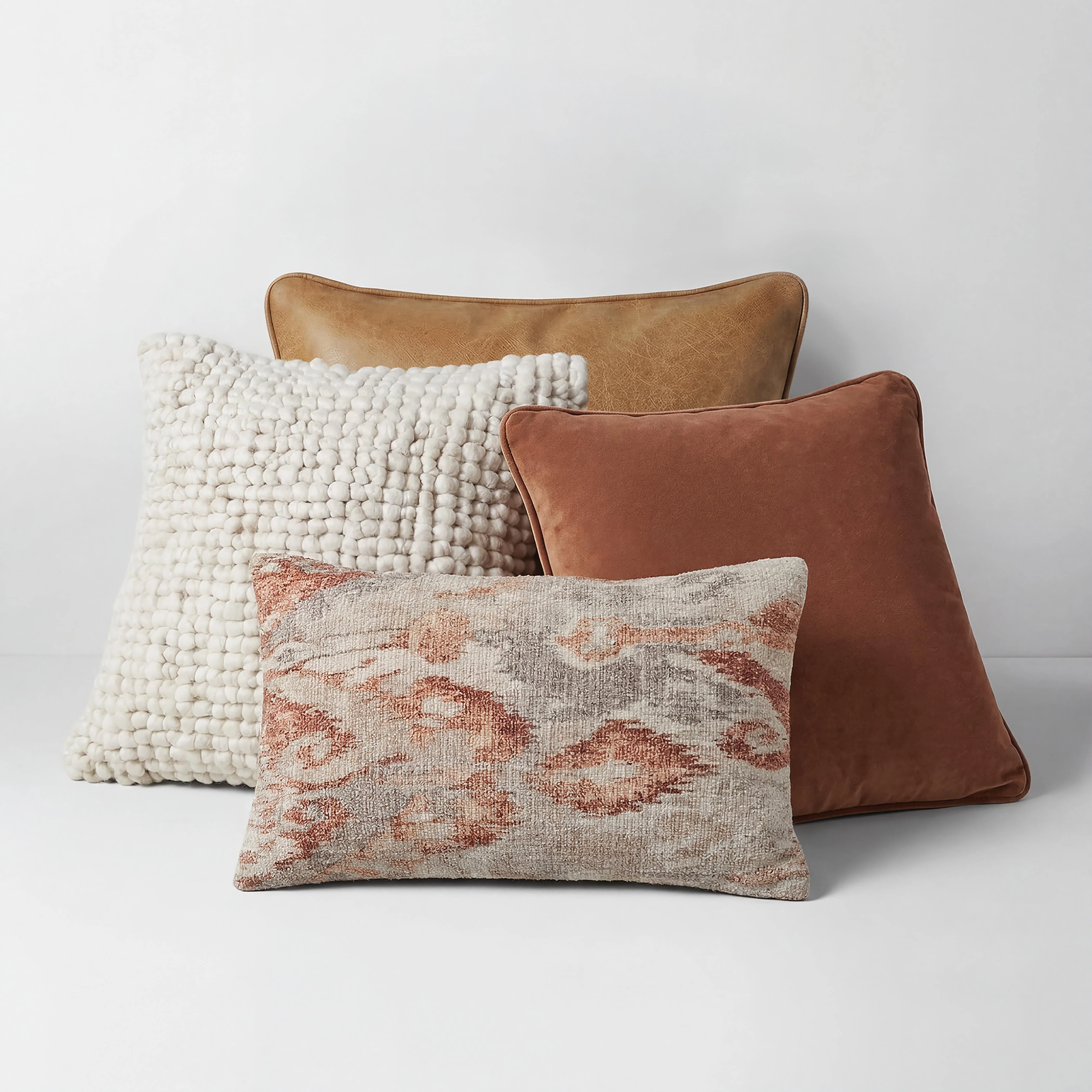 Aprover Rust/Gray/White Pillow - Image 6