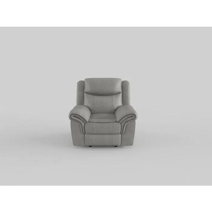 Aram Brown Fabric Glider Reclining Chair - Image 3