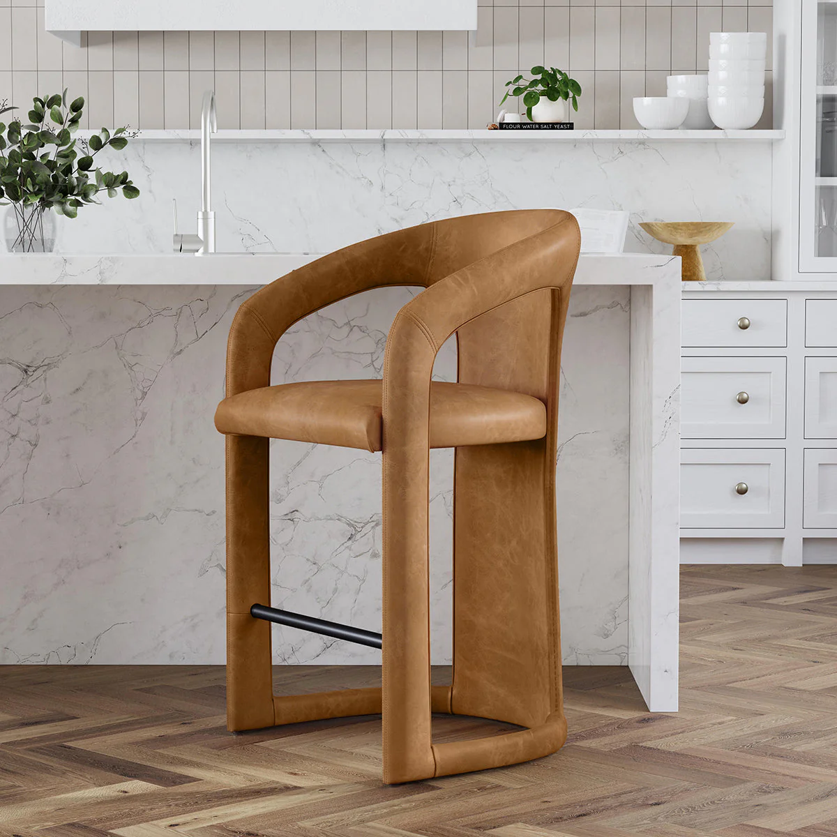 Archie Counter Stool - Maple Brown - Image 6