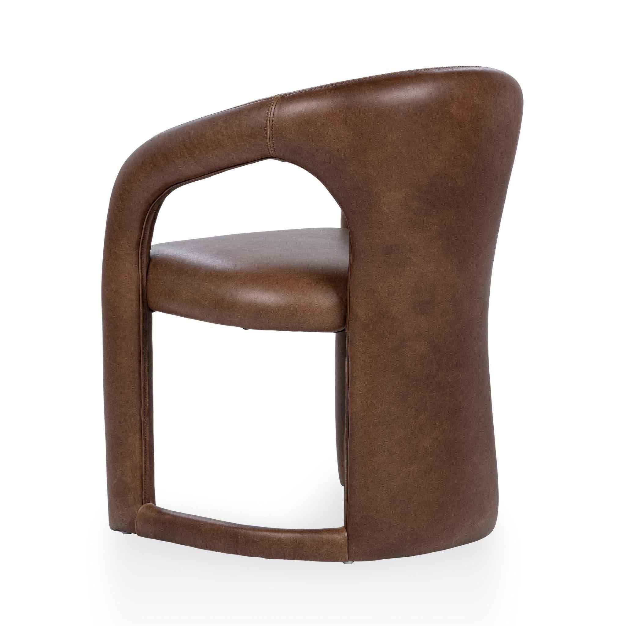 Archie Dining Chair - Bison Brown - Image 4