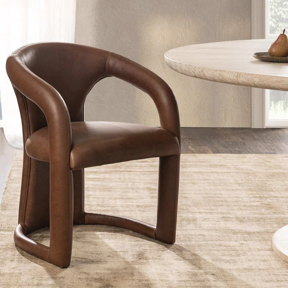 Archie Dining Chair - Bison Brown - Image 9