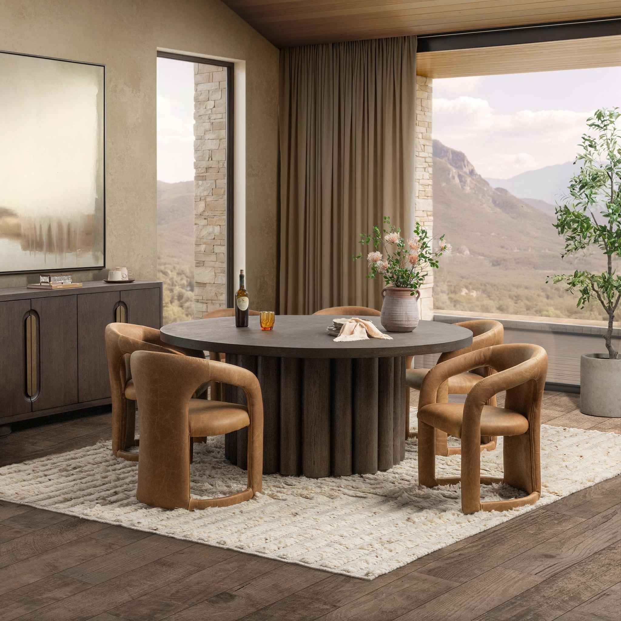 Archie Dining Chair - Maple Brown - Image 5