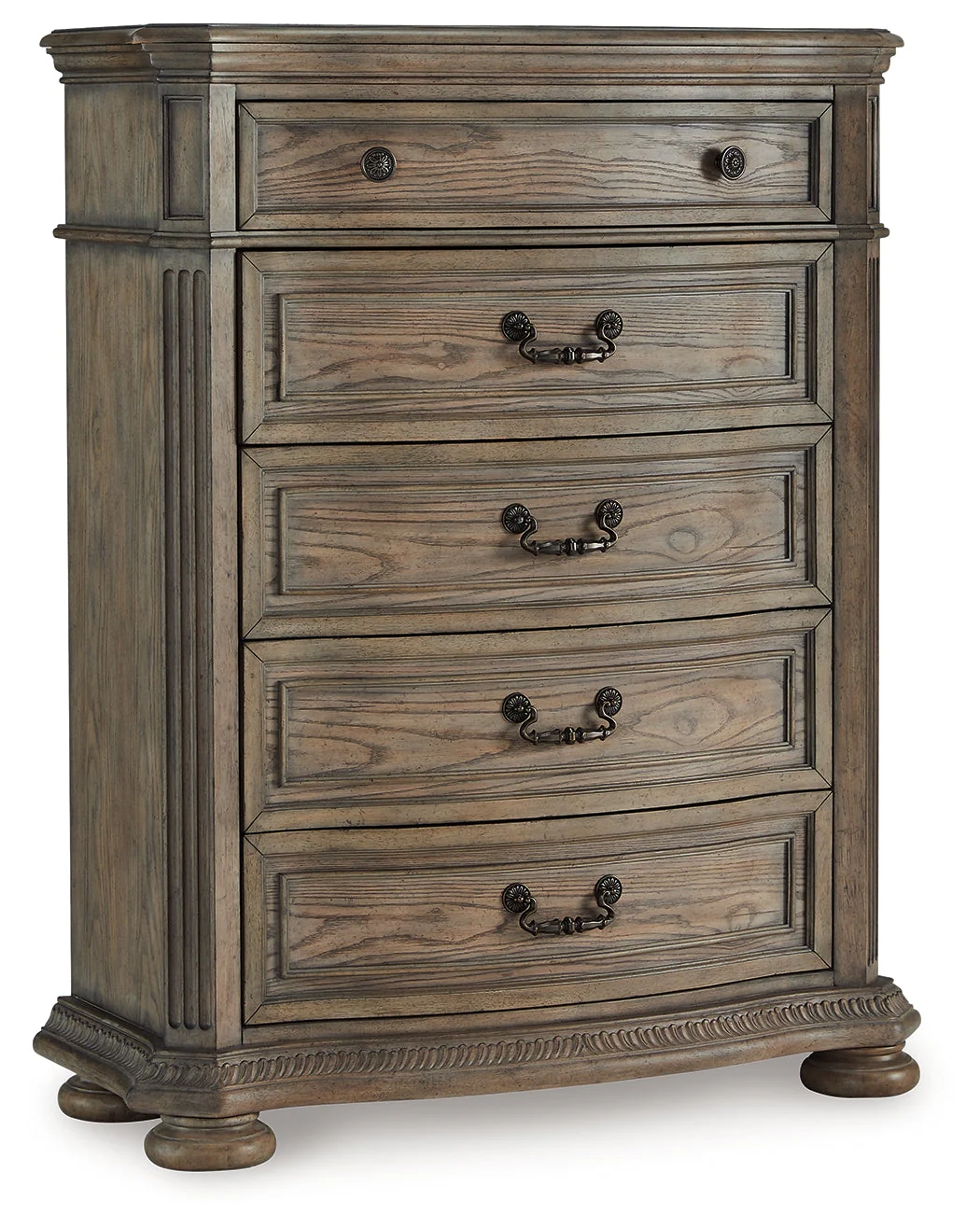 Ardenfield Light Brown California King Sleigh Bedroom Set with Chest and Nightstand - Image 3