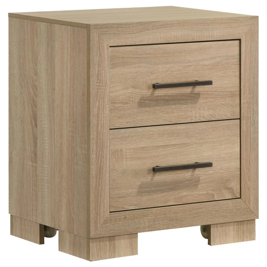 Arielle Light Oak 5-piece Queen Bedroom Set - Image 5