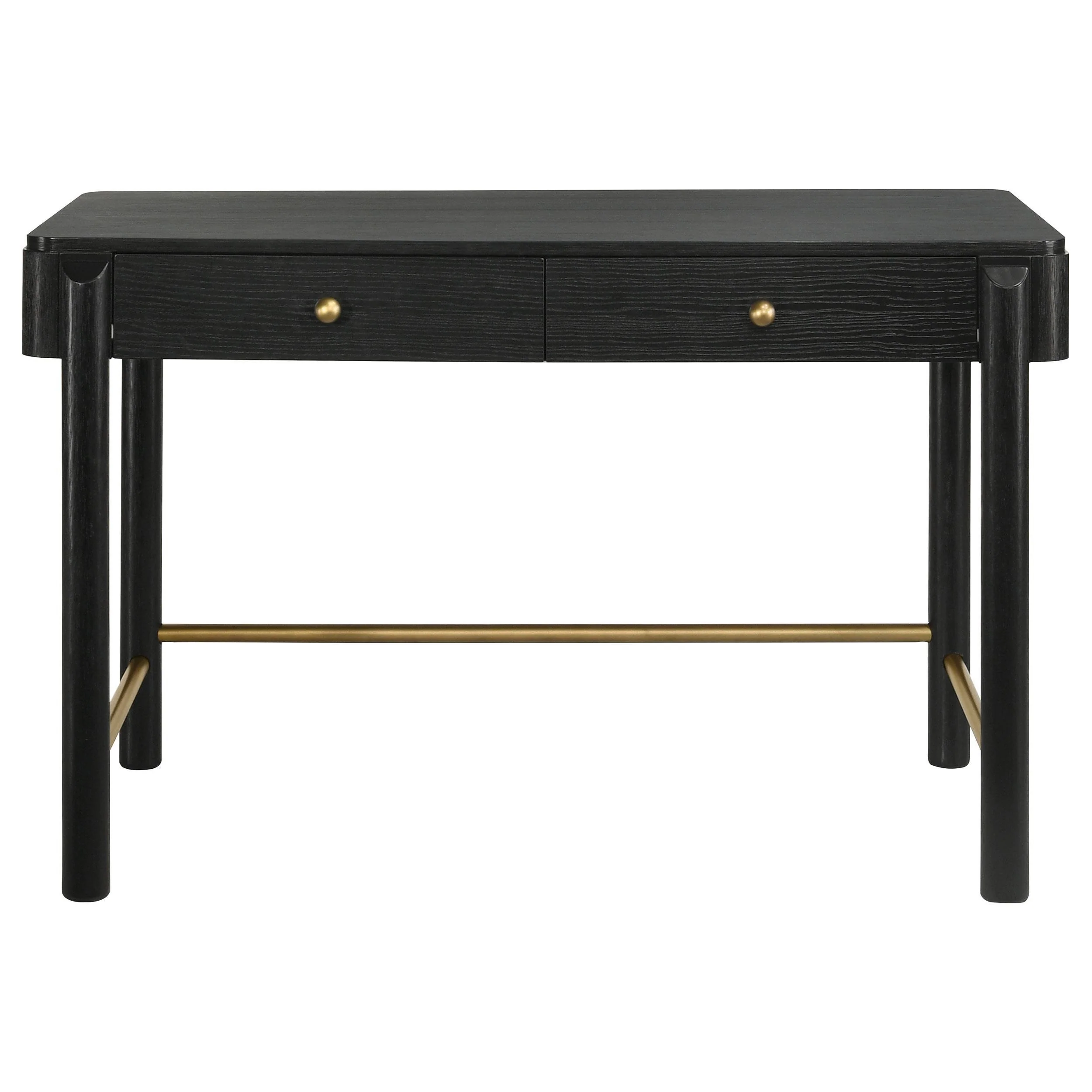 Arini Black 2-piece Makeup Vanity Table and Mirror Set - Image 3