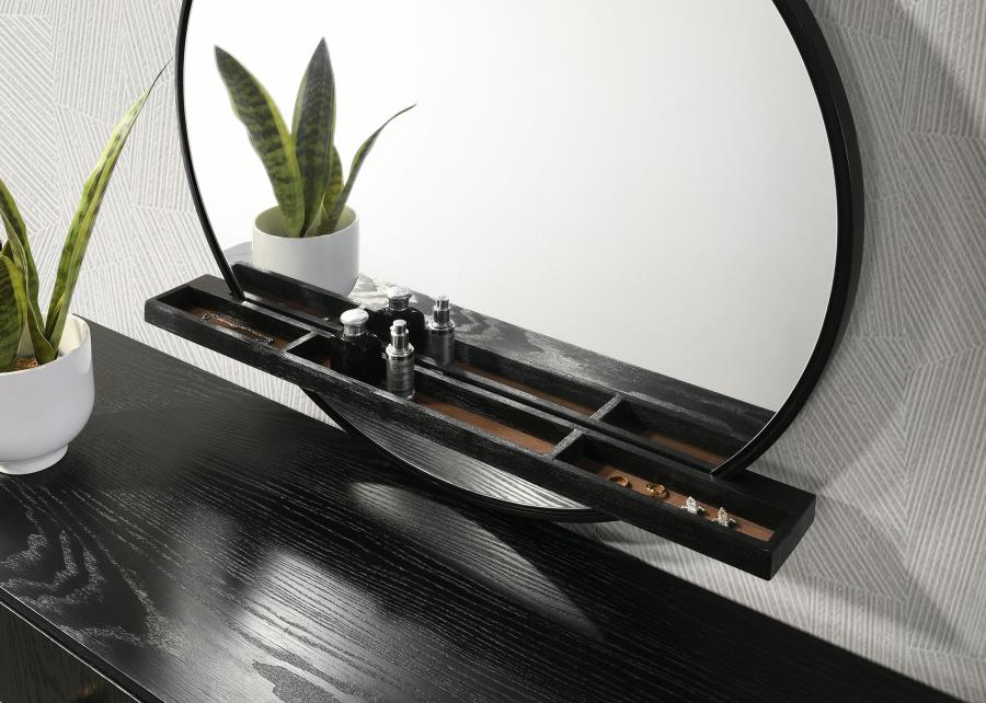 Arini Black and Natural 4-piece Queen Bedroom Set - Image 11