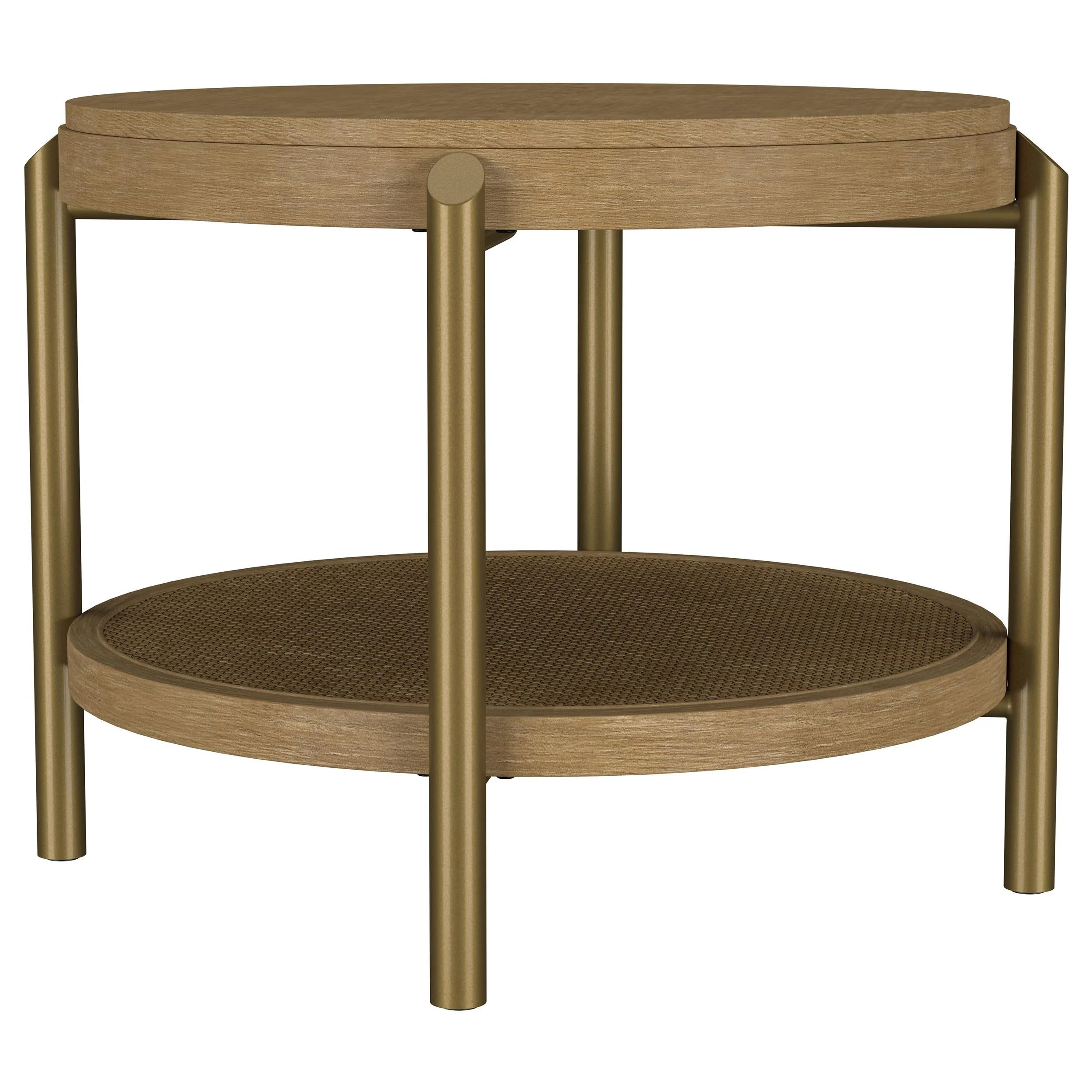 Arini Sand Wash 2-Piece Round Coffee and End Table Set - Image 2