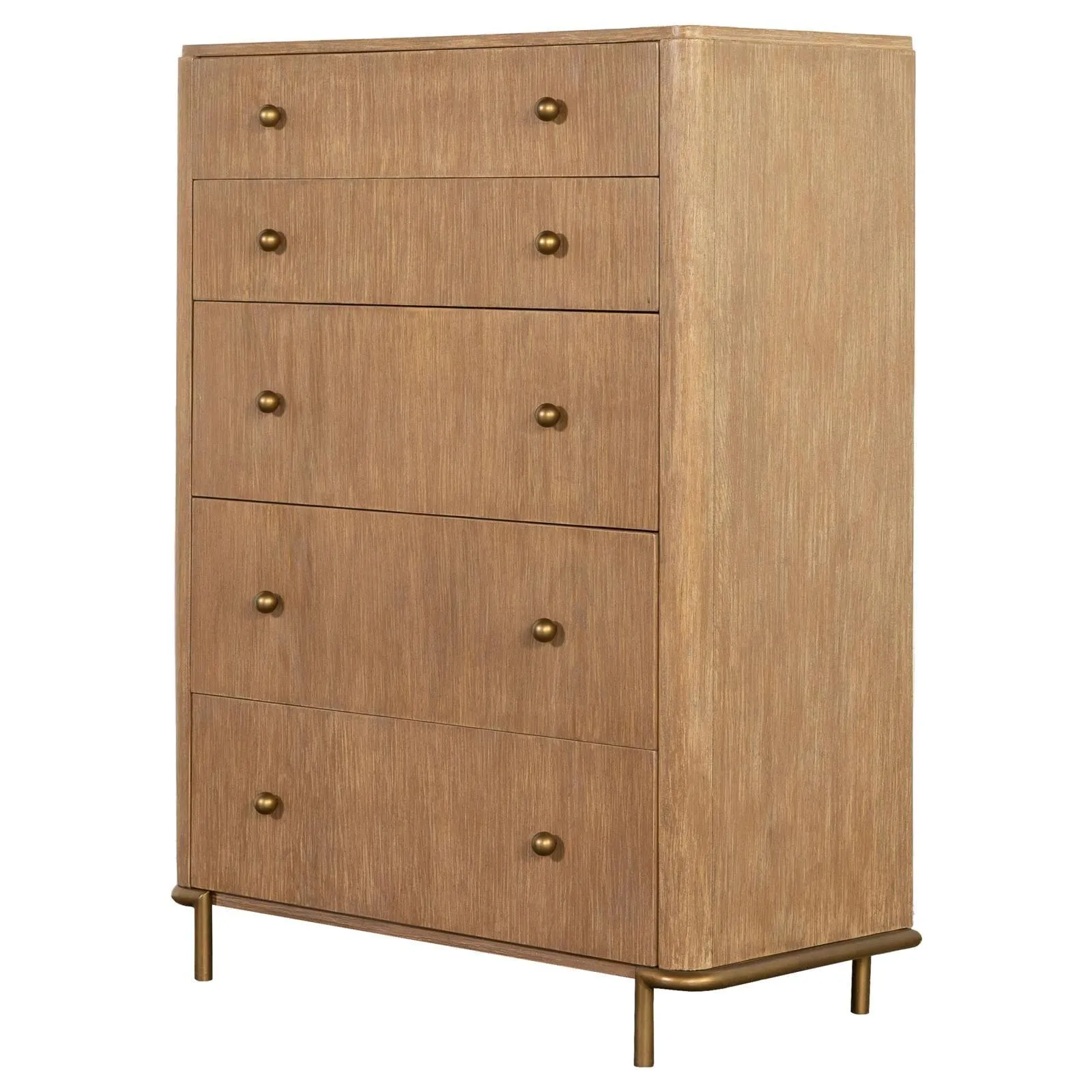 Arini Sand Wash 5-Drawer Chest - Image 4