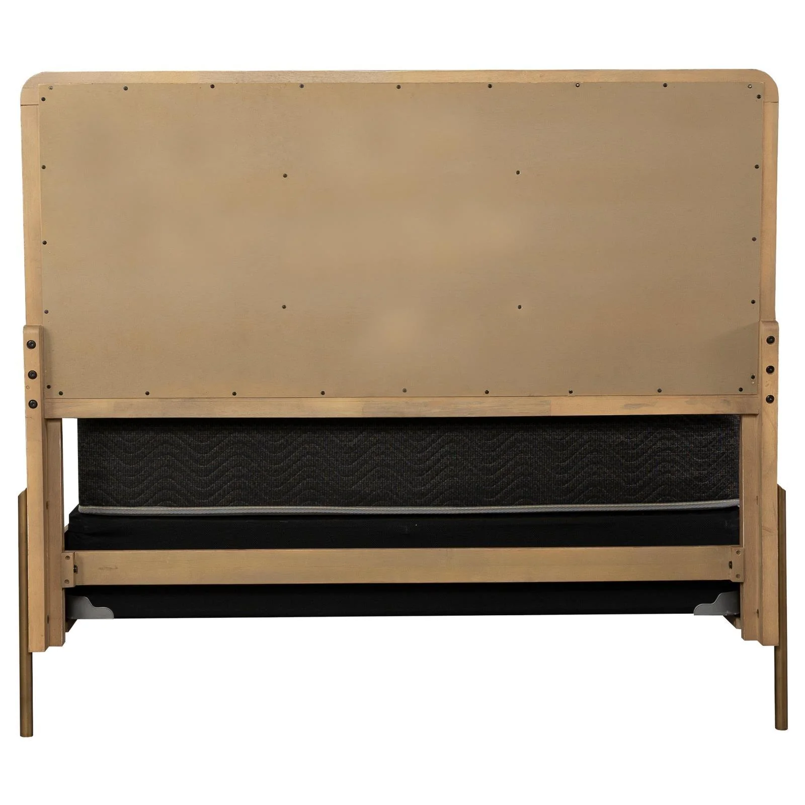 Arini Sand Wash/Natural Cane Upholstered Eastern King Panel Bed - Image 9