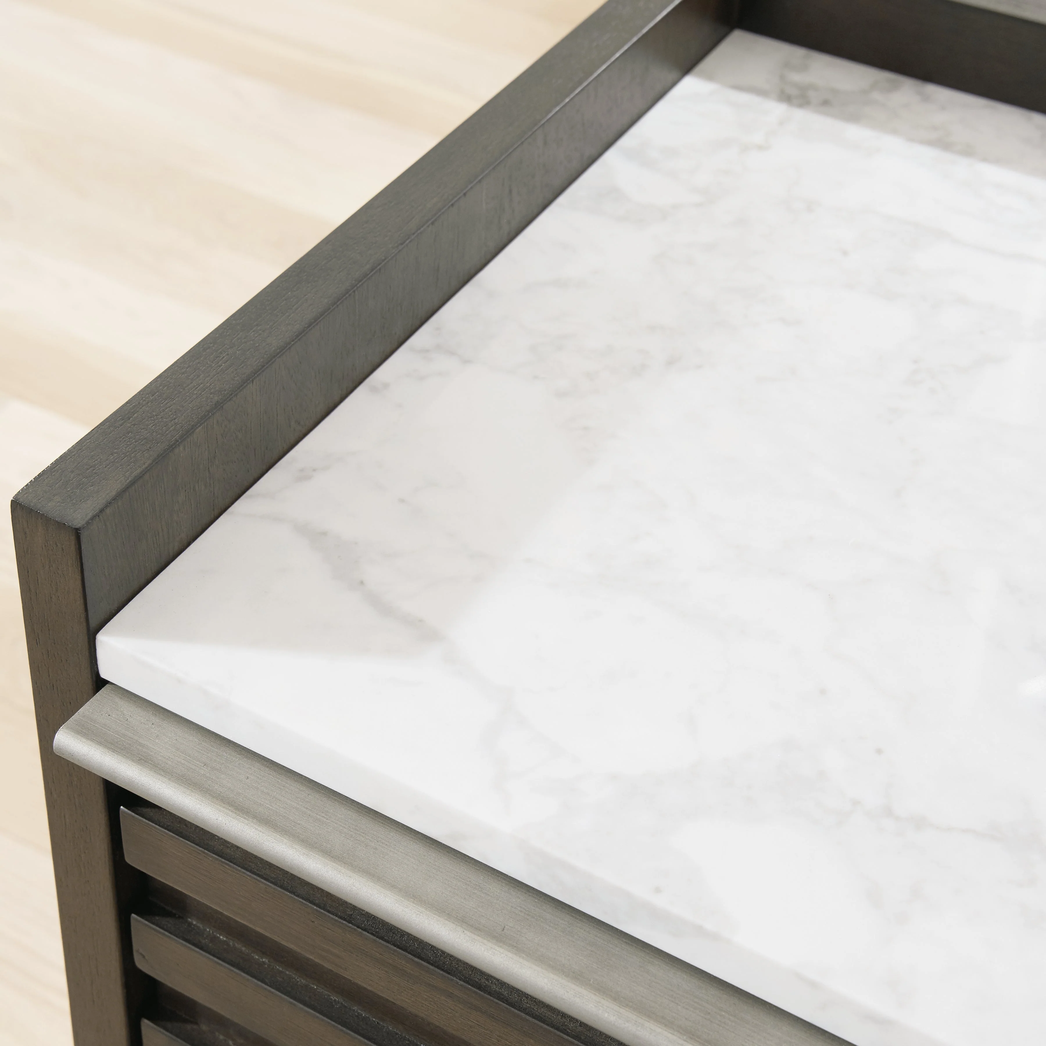 Arkenton Grayish Brown/White Nightstand - Image 7