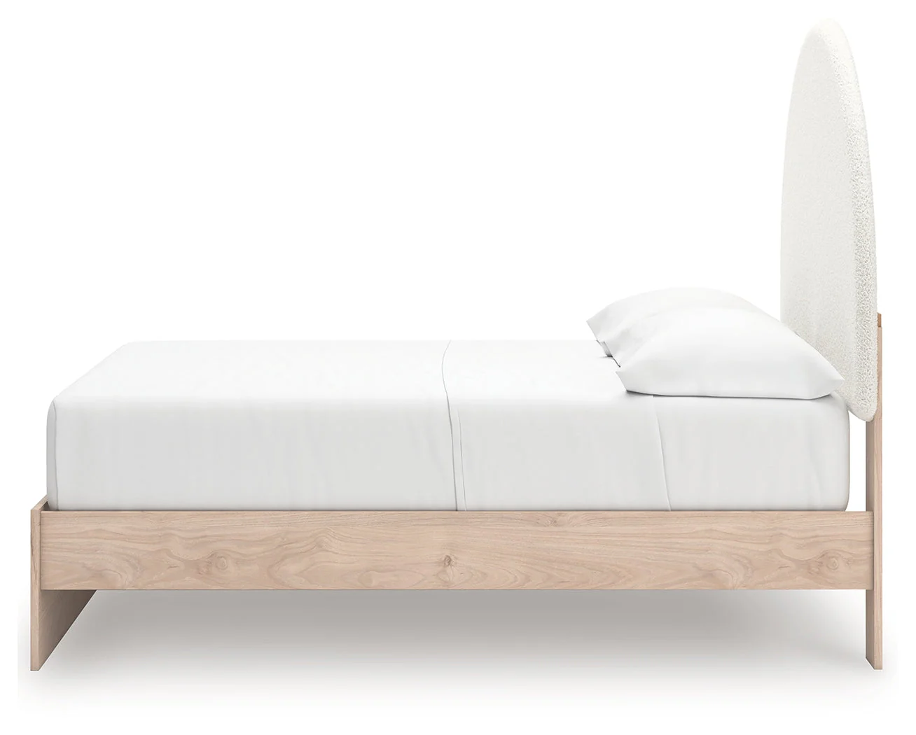 Arloster Tan/White Full Upholstered Platform Bed with Storage - Image 7