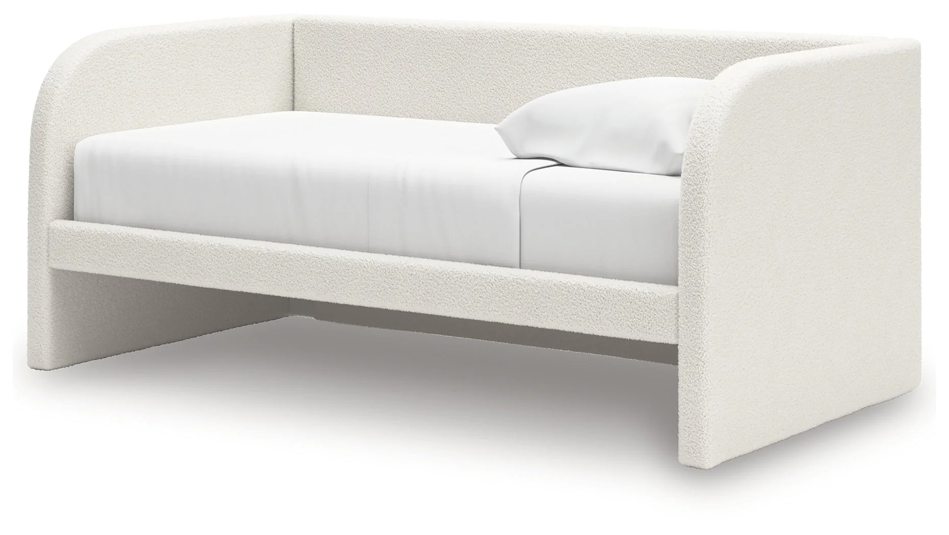 Arloster Tan/White Twin Upholstered Day Bed - Image 3