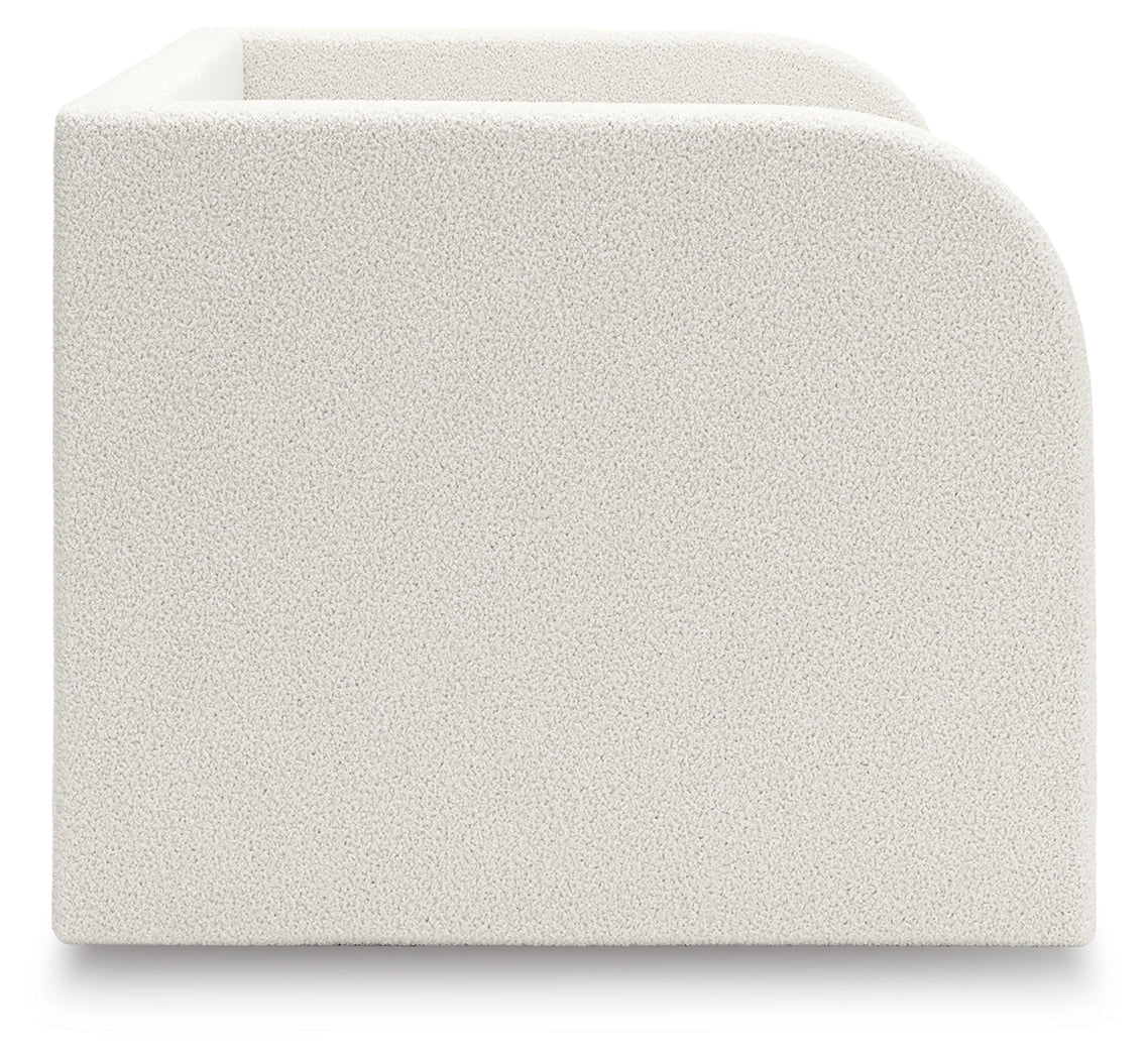 Arloster Tan/White Twin Upholstered Day Bed - Image 8